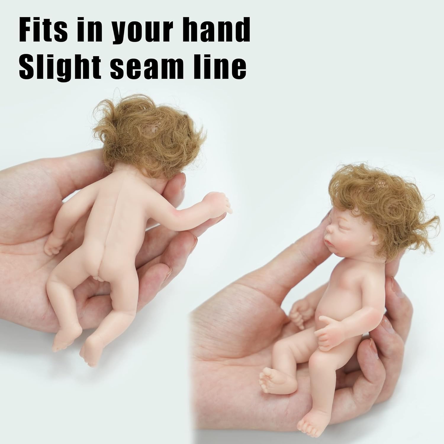 ACESTAR Mini muñecas de silicona para niña de 6 pulgadas, cuerpo completo, realistas, muñecas de bebé recién nacidas, juguete de silicona en