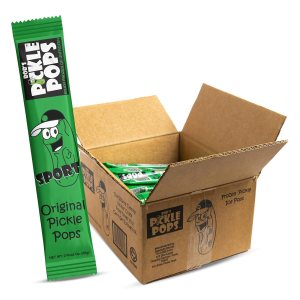 Bob’s Pickle Pops – Paletas de hielo originales con sabor a jugo de eneldo – Paletas de congelación preentrenamiento – Alivio de calambres Bob’s Pickle Pops – Paletas de hielo originales con sabor a jugo de eneldo – Paletas de congelación preentrenamiento – Alivio de calambres