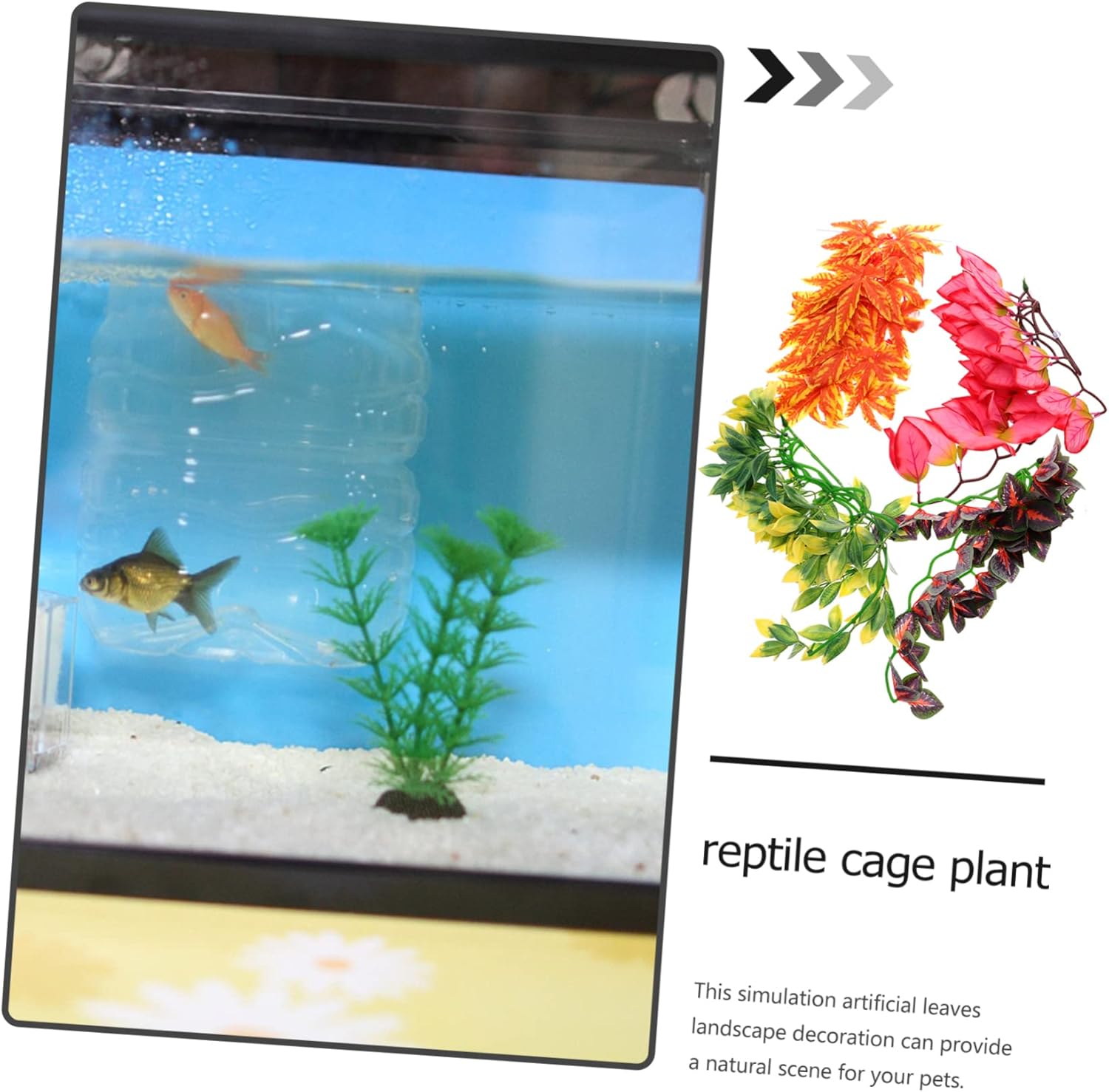 4 unids reptil ratán paisajismo artificial acuario plantas acuario plantas subacuáticas escalada terrario planta reptisoil plantas artificiales
