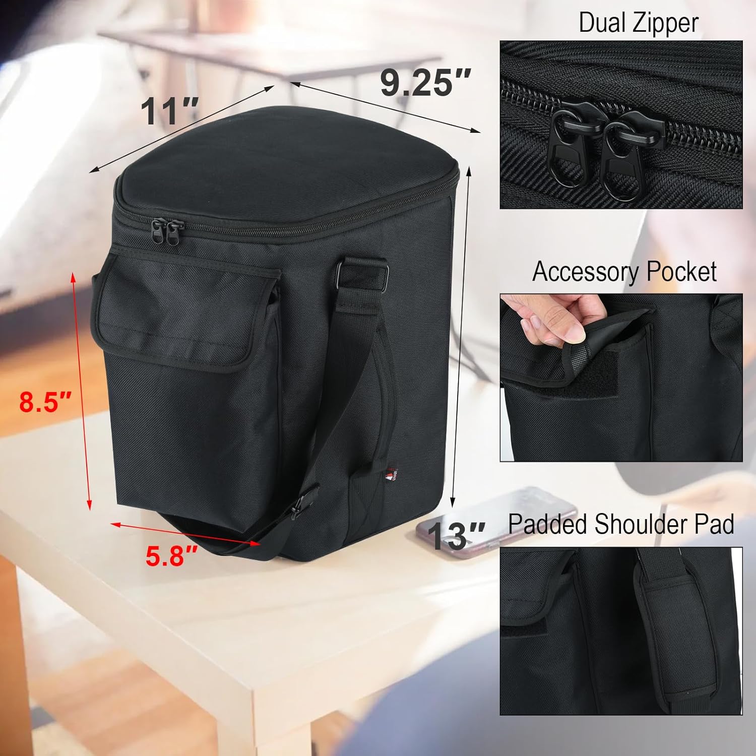 TXEsign Estuche de transporte de viaje para Bose S1 ProBose S1 Pro+, funda deslizante con correa para el hombro y bolsillo para accesorios, soporte