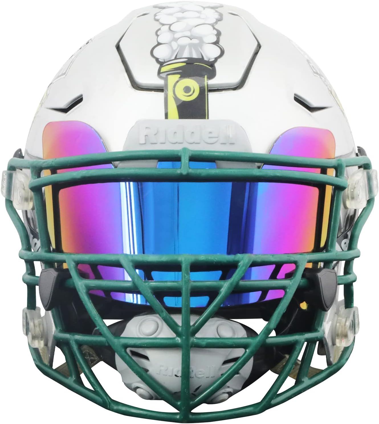 Visera de fútbol tintada, visera de casco de fútbol para adultos y jóvenes