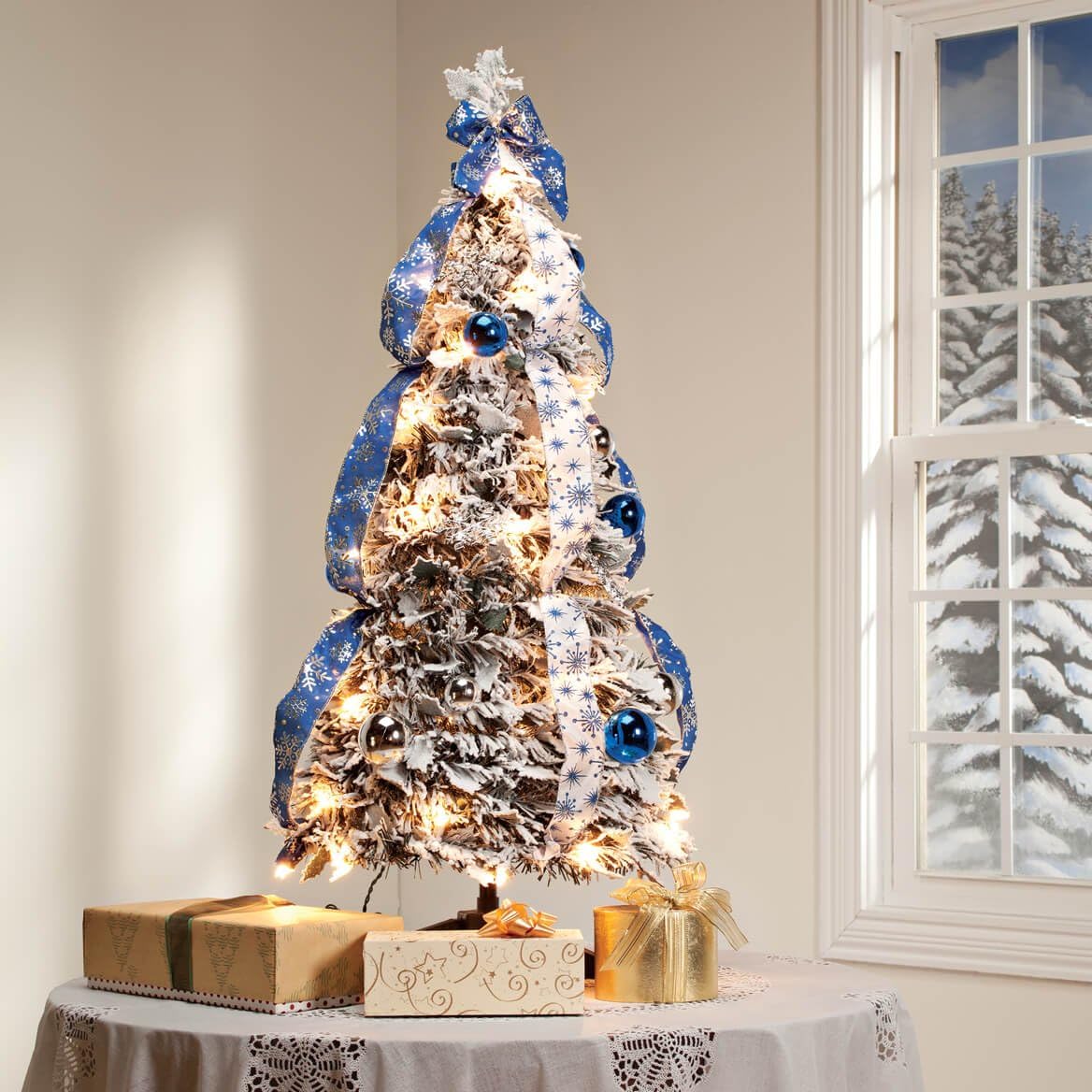 Holiday PeakTM – Árbol de Navidad nevado, árbol artificial