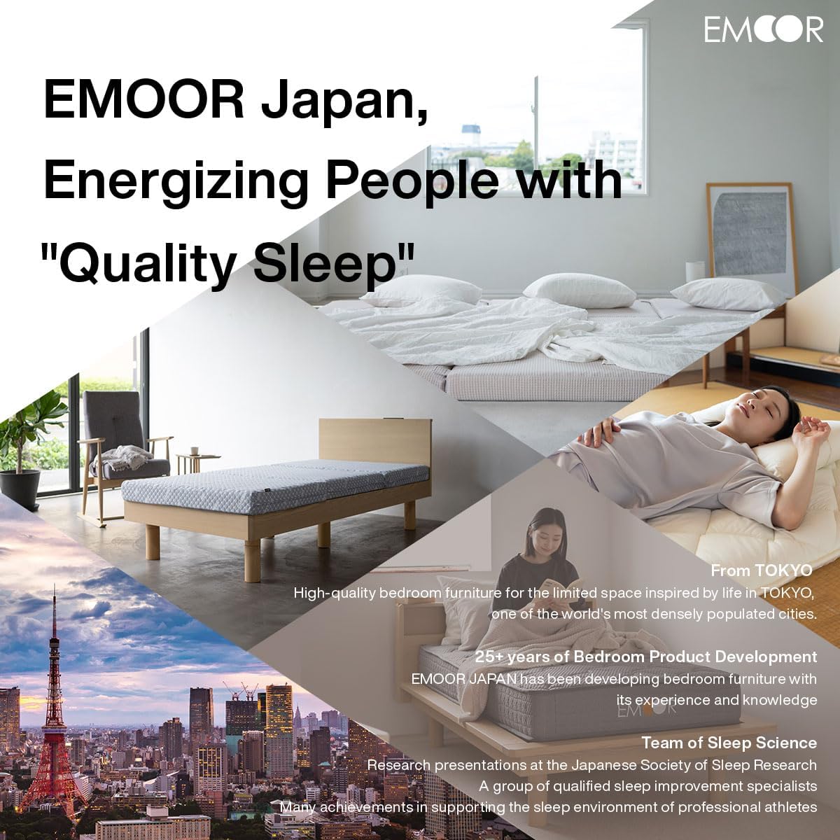 EMOOR Tapete de tatami japonés (colchón Igusa) (individual (39 x 79 pulgadas), beige)
