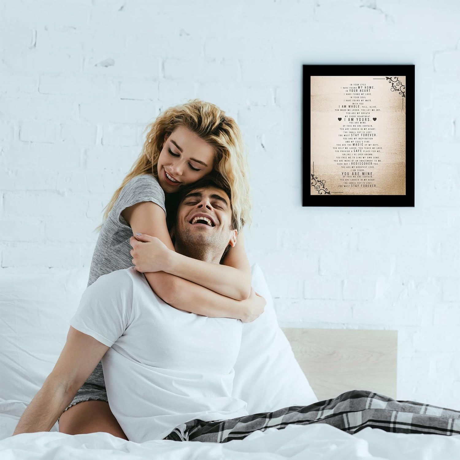 I Have Found My Home- Romantic Love Poem Wall Art – Spiritual Love & Marriage Wall Decor Poster, Emotional Home Decor for Spouse, Partner,
