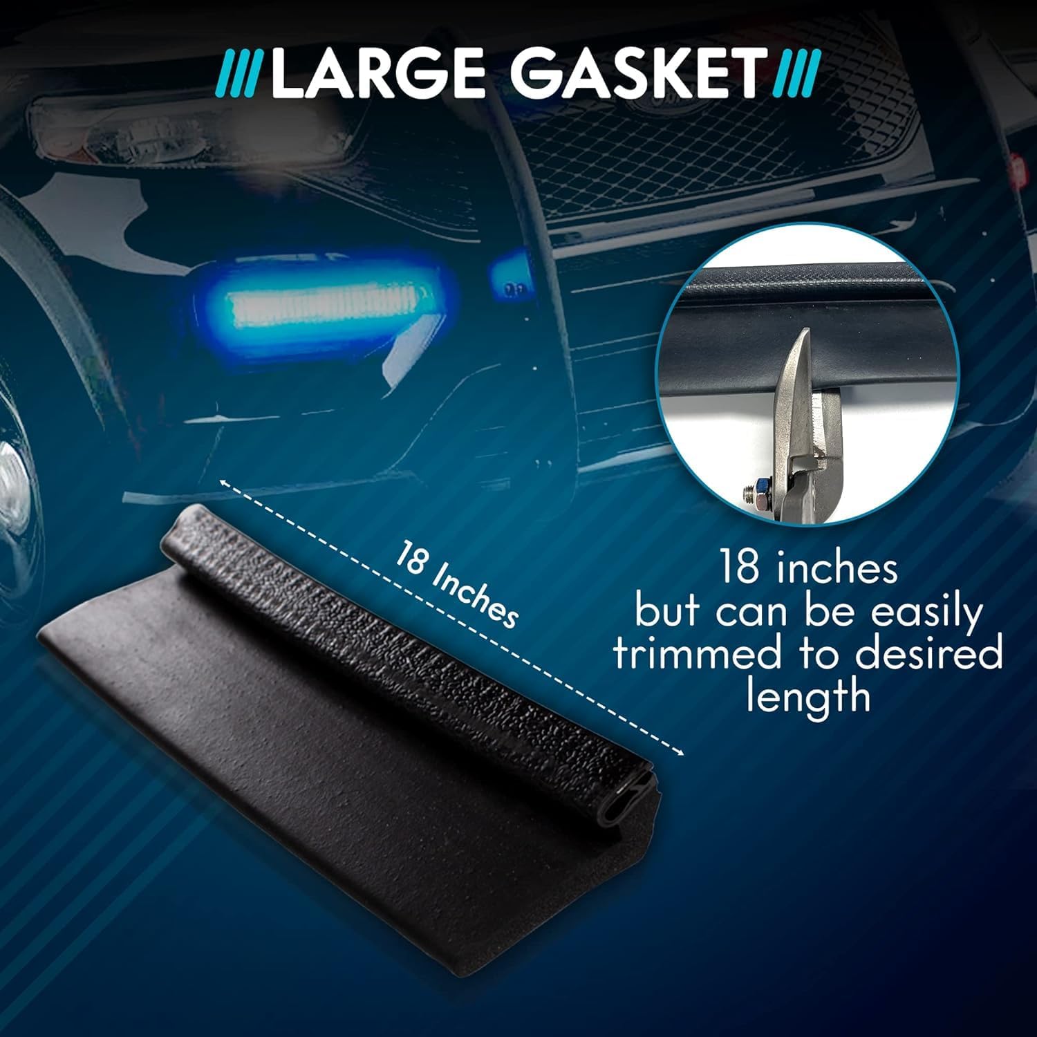 Ultra Bright Lightz 18 pulgadas  Junta grande  Elimina advertencia de emergencia visera Dash Stick montaje superficie luz parabrisas protector de