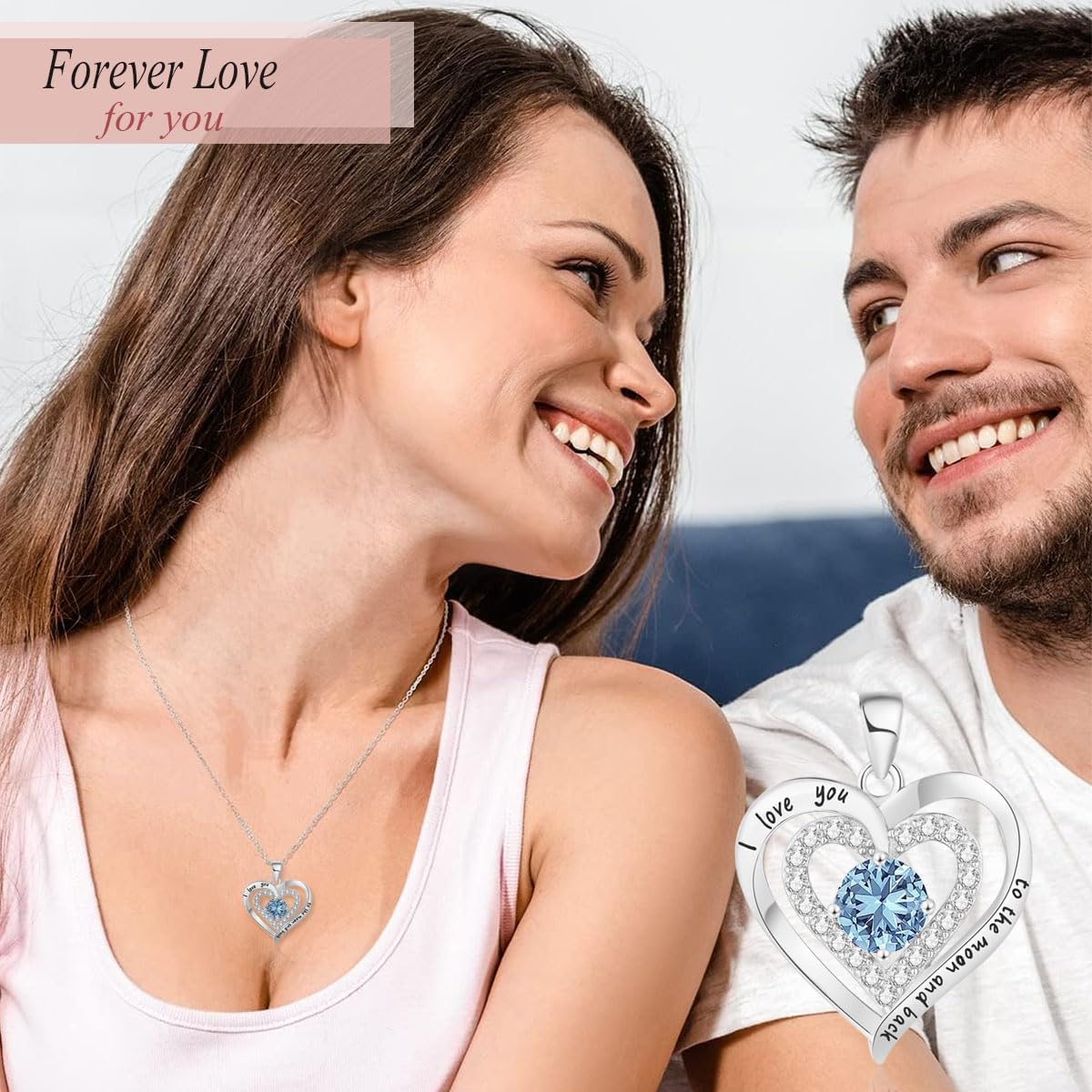 Juego de regalos de oso musgo de rosa preservada con 100 collares “I Love You” para mamá, esposa, novia, día de la madre, Navidad, día de San