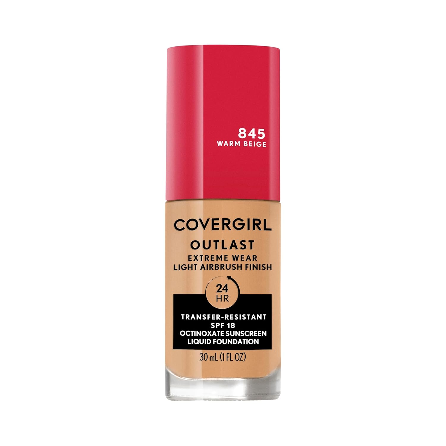 Covergirl Outlast Extreme Wear – Base líquida 3 en 1 de cobertura completa, SPF 18 protector solar 1 onza líquida –