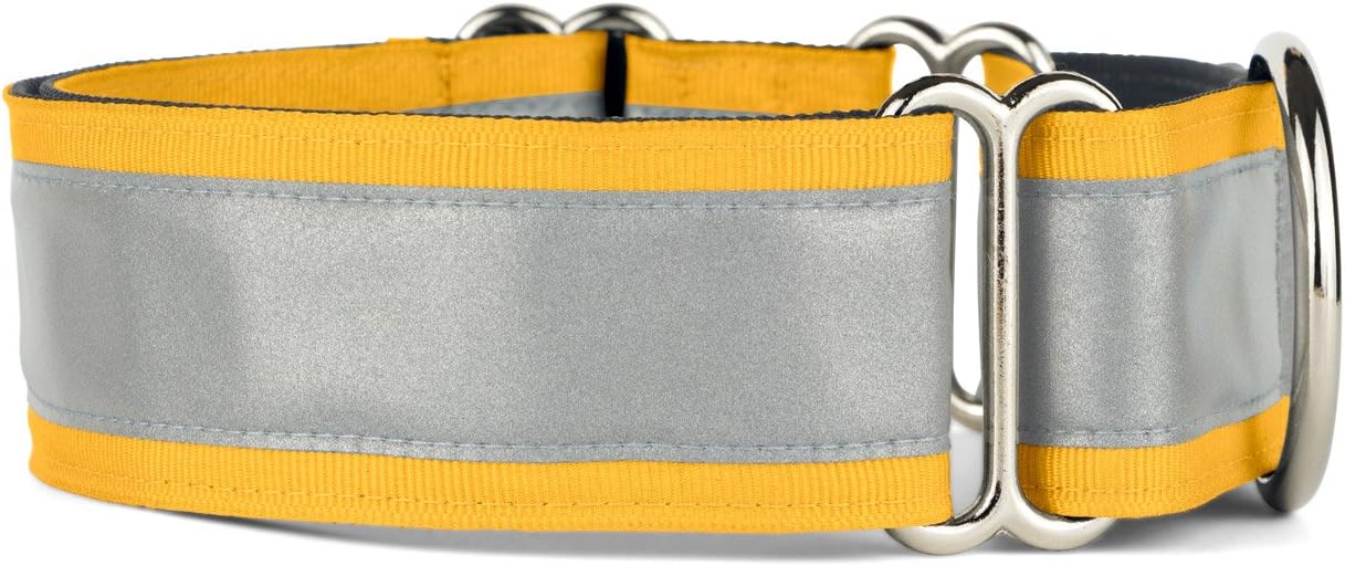 If It Barks – Collar Martingala reflectante de 1.5 pulgadas para perros – Ajustable – Fabricado en Estados Unidos – Fuerte, duradero y cómodo –