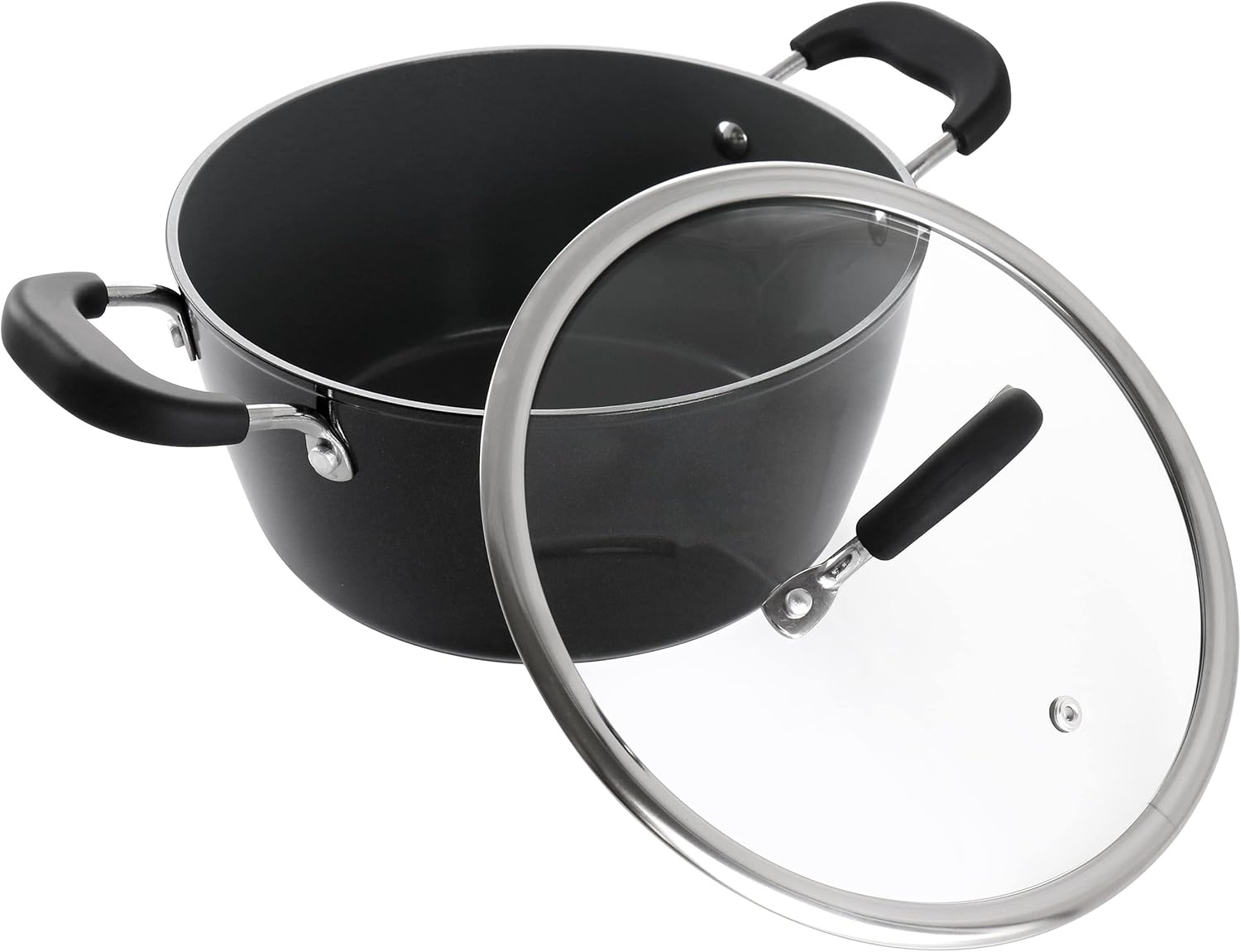 Horno holandés de 4.5 cuartos de galón con tapa en negro