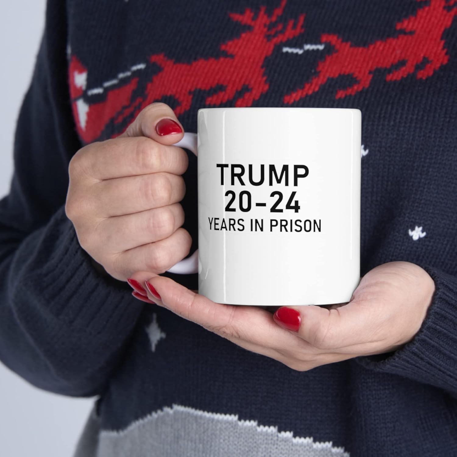 Brian Bula Taza de café Trump con 20 a 24 años de prisión, diseño anti Trump de 20 a 24 años en prisión