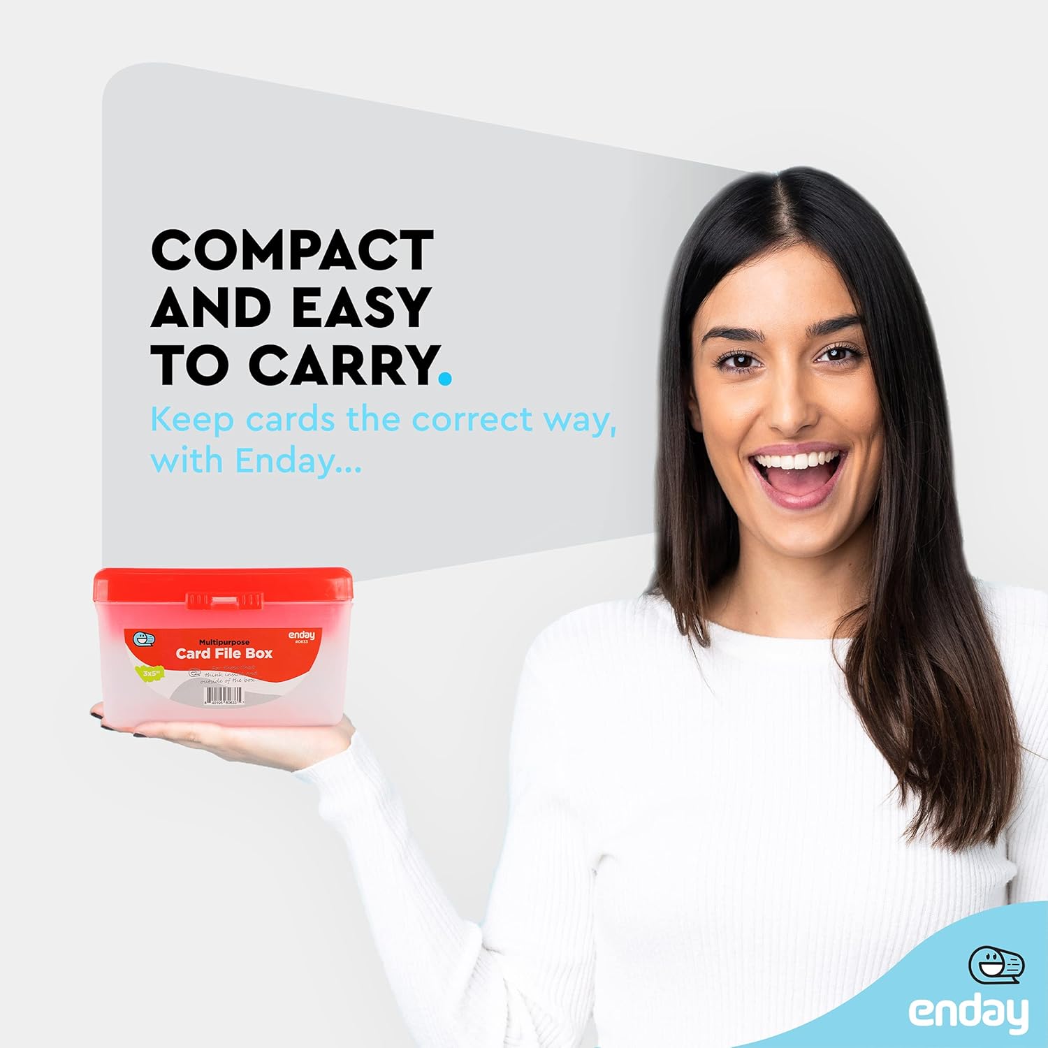 Portatarjetas de índice, color rojo, funda organizadora de tarjetas flash de 3 x 5, fichero de tarjeta de índice apilable con tapa abatible, tarjeta