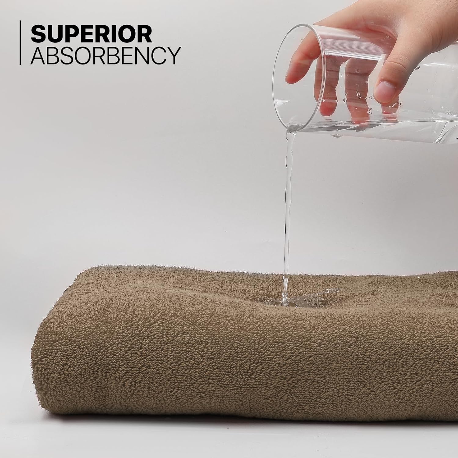 MoNiBloom Juego de 6 toallas de mano 100% algodón para baño, hogar, hotel, spa, gimnasio, yoga, ducha, altamente absorbentes, ultra suaves, de