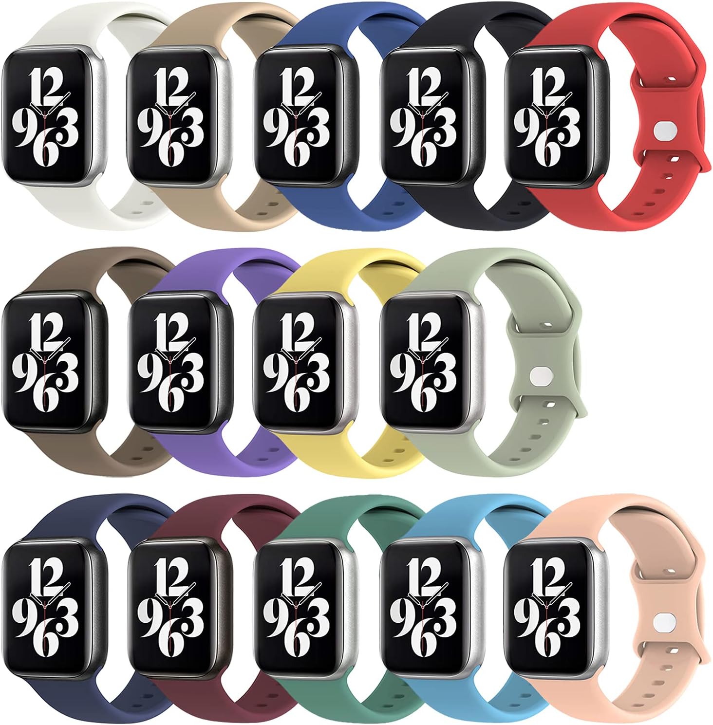 Correa para iWatch compatible con Apple Watch Band 1.732 in 1.772 in 1.654 in 1.575 in 1.614 in 1.496 in para mujeres y hombres, correa deportiva de