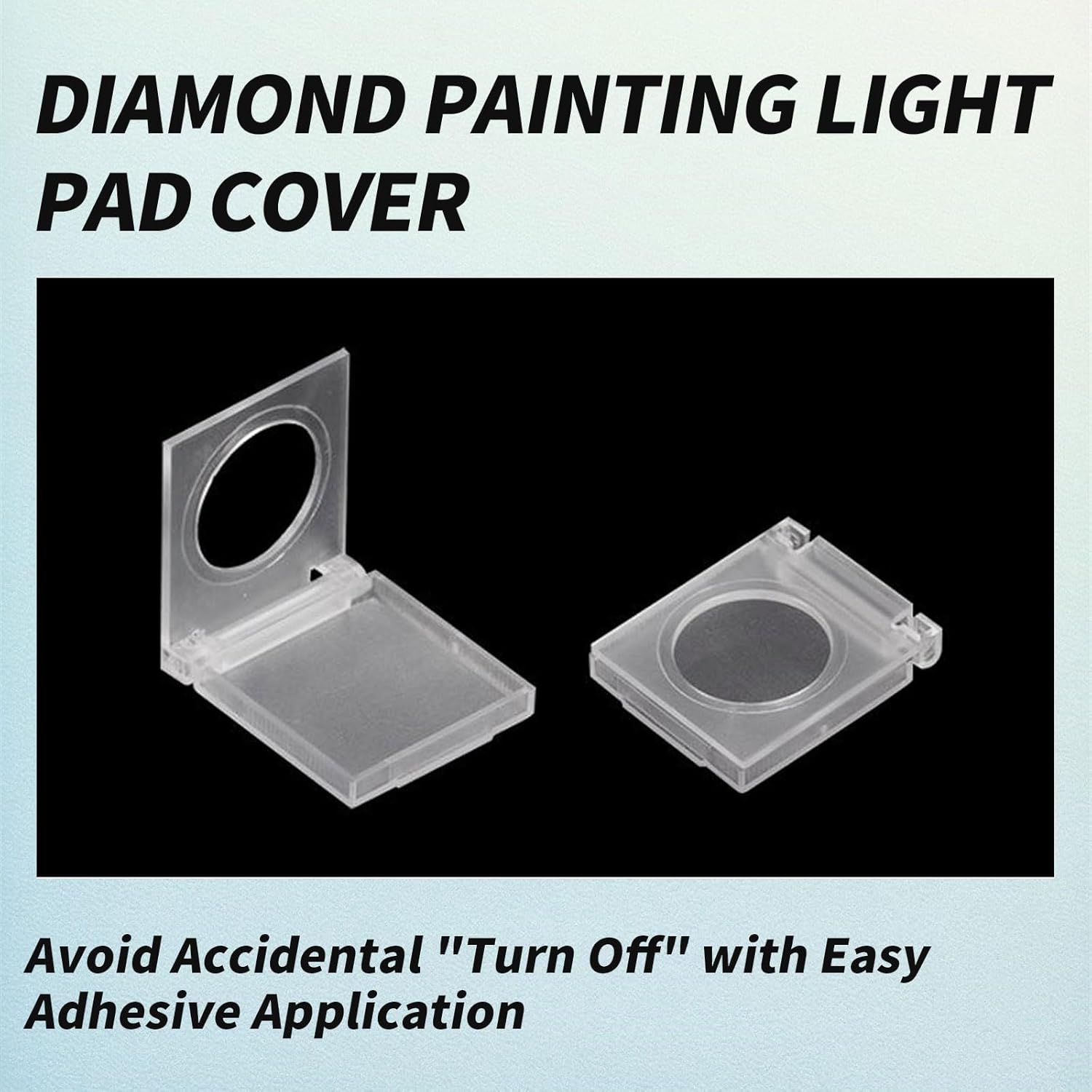 Cubierta de botón de encendido, cubierta de interruptor de luz de pintura de diamante, protector para botón táctil en almohadilla de luz, mesa de