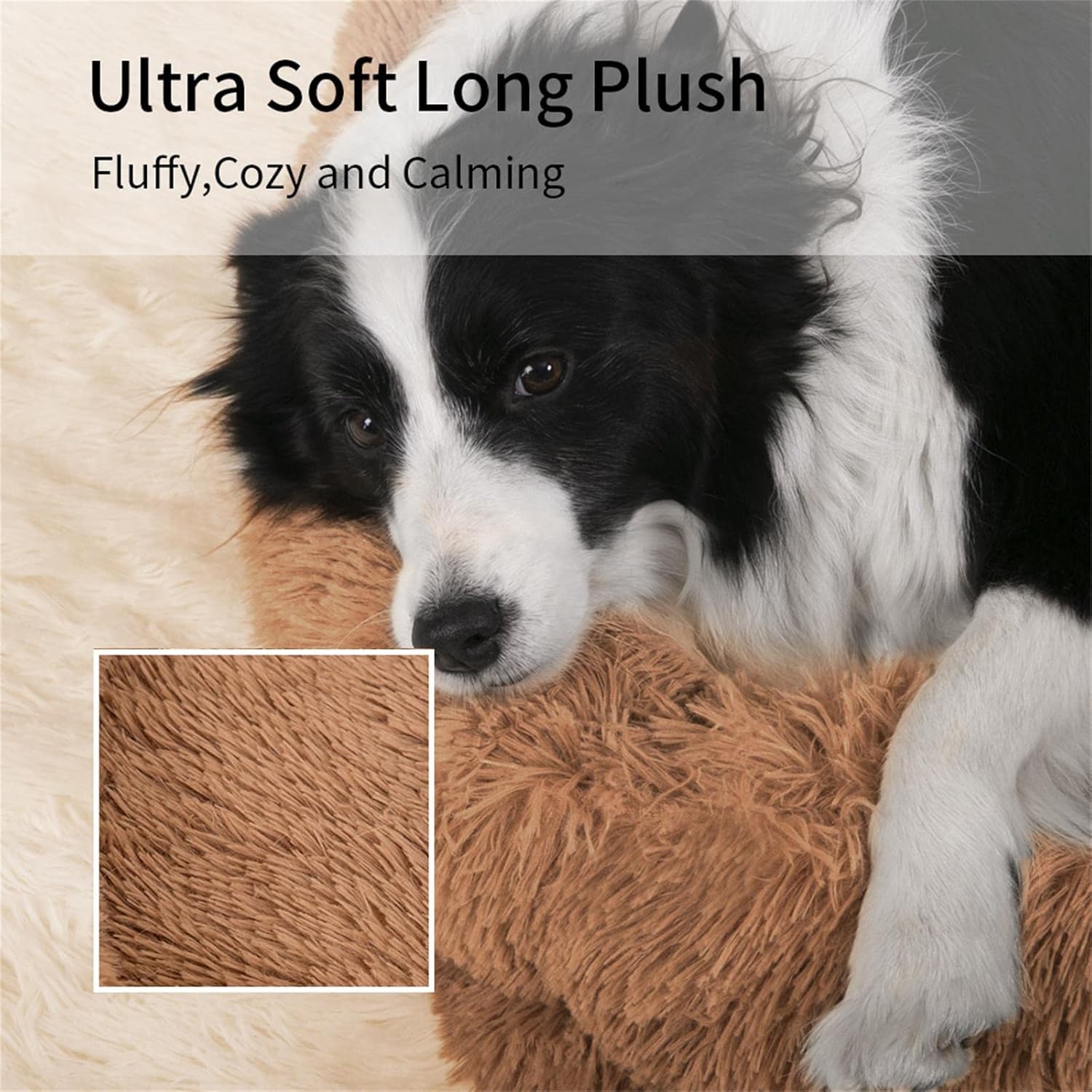 Camas para perros grandes, cama grande de felpa esponjosa para perro, cama de gato, almohadilla lavable para jaula para perros, cama para mascotas