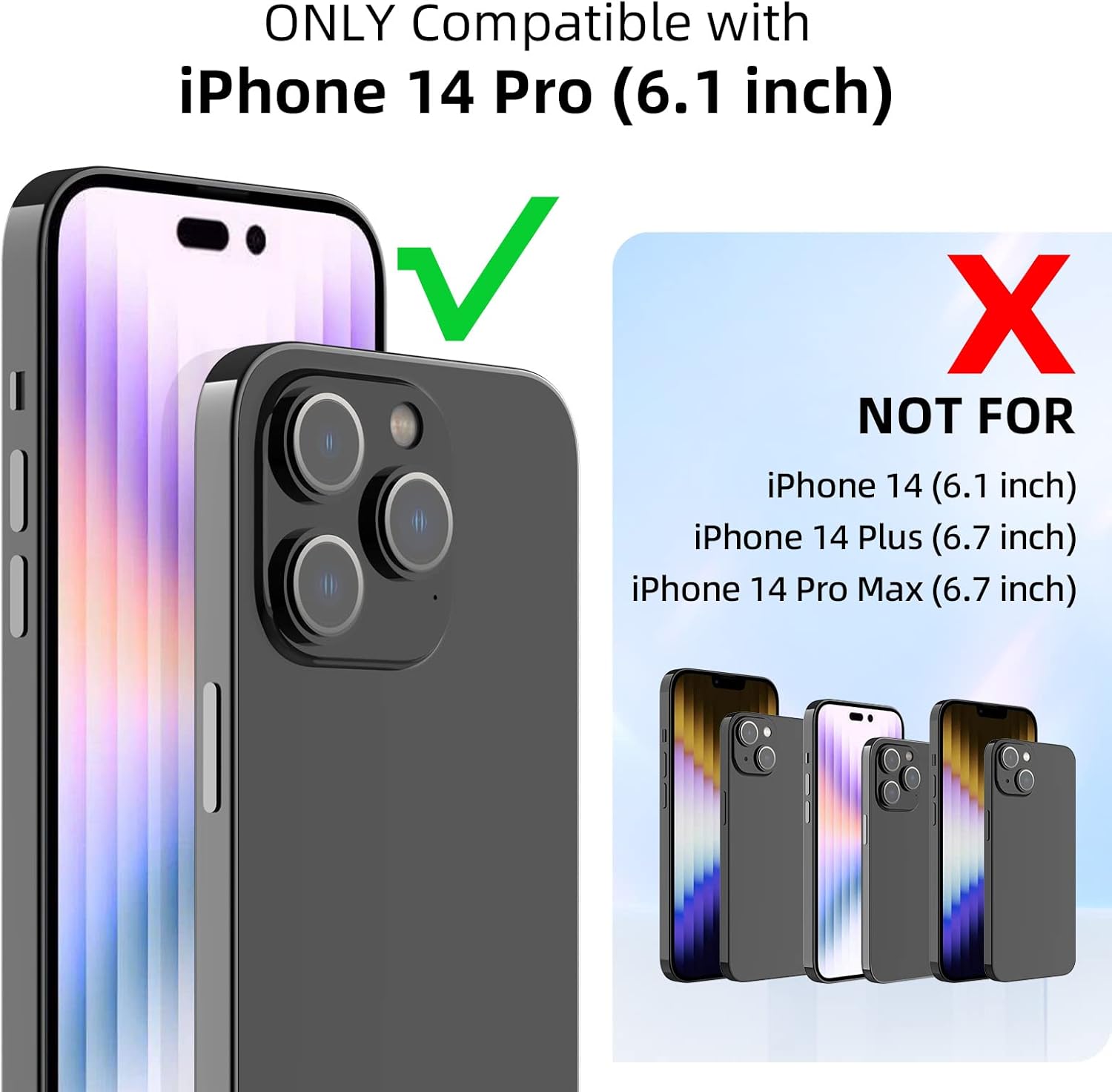 Nillkin CamShield Pro diseñada para iPhone 14 Pro con funda para cámara, funda con protección deslizante para cámara, delgada, a prueba de golpes,