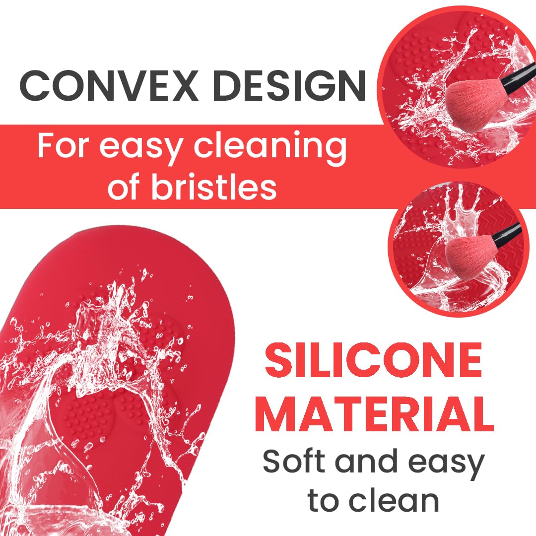 Estuche de viaje de silicona para brochas de maquillaje, estuche de viaje compacto y versátil para brochas de maquillaje, duradero y fácil de