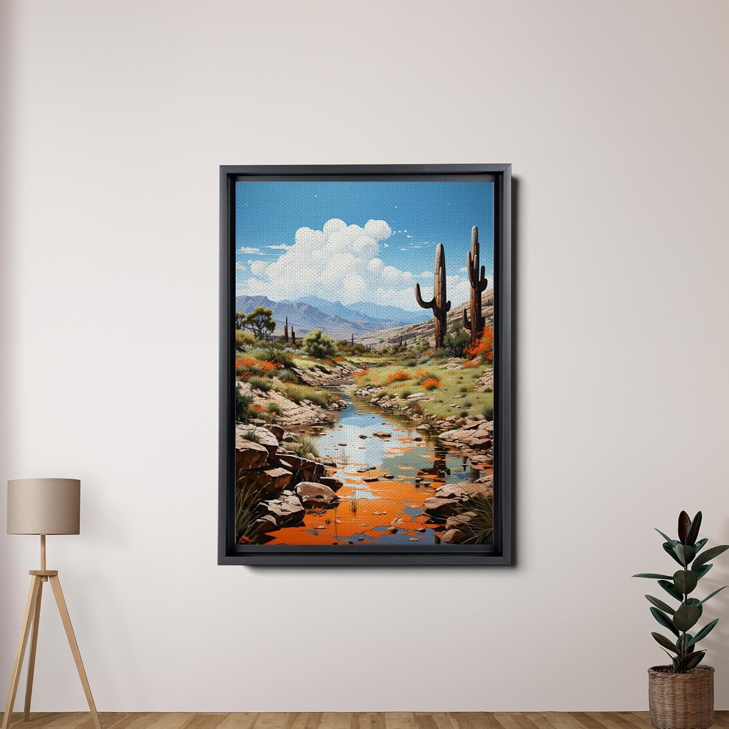 Red Mesa, Archival Print of Landscape Prints of Red Mountain in Mesa, Arizona, Canvas, Home Decor