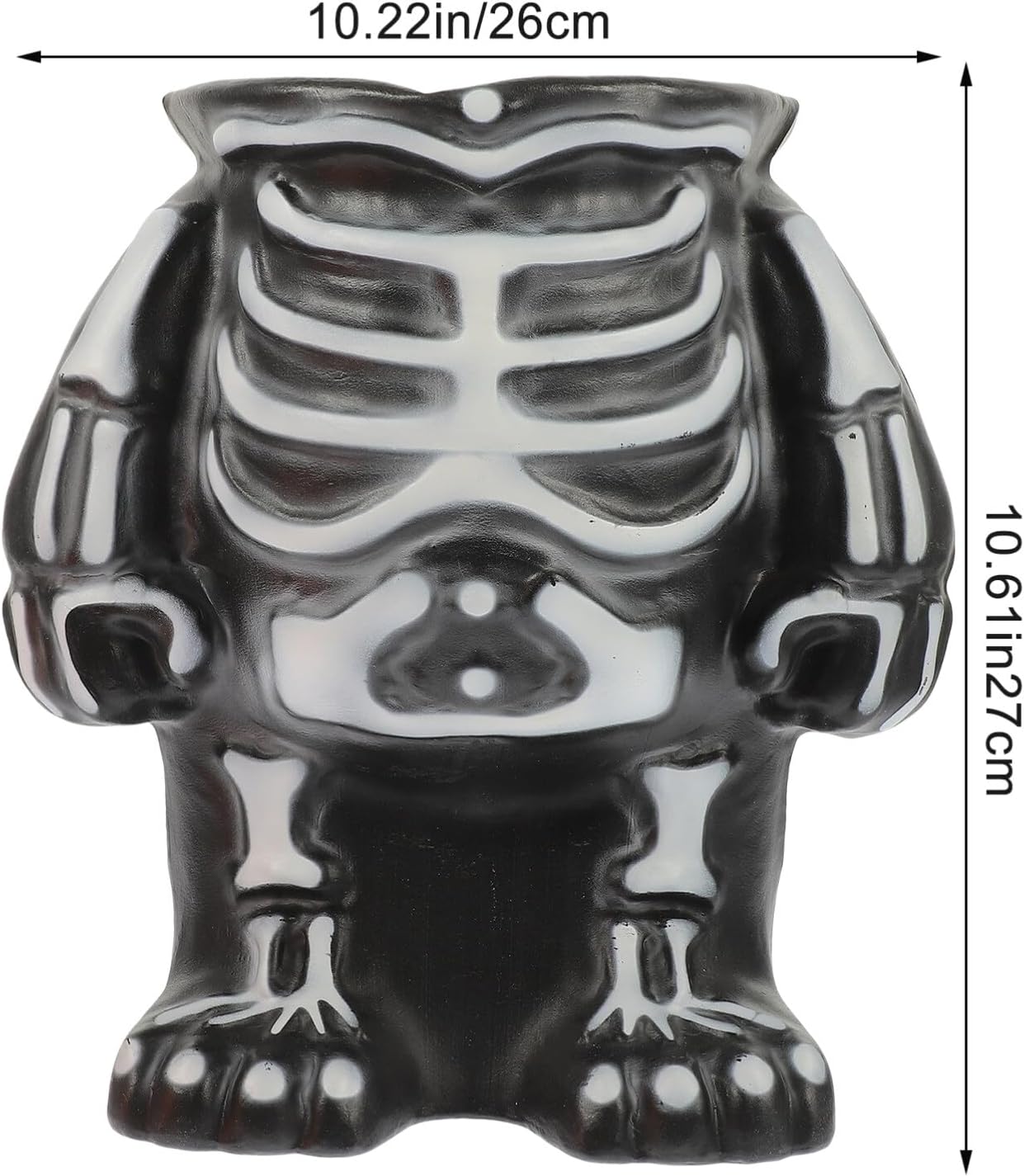 SEWACC Soporte de exhibición en forma de esqueleto de Halloween, soporte de calabaza de Halloween, bandeja de base, bandeja espeluznante para