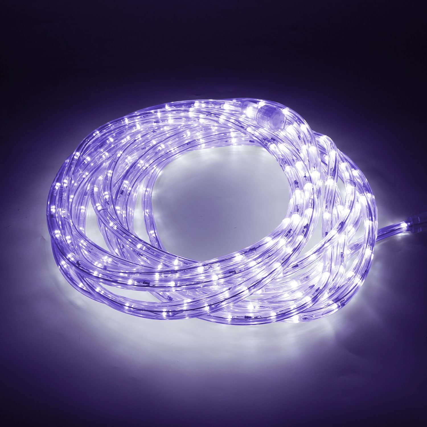 Beatilux Tira de luces LED de 20 pies de diámetro de 0.4 pulgadas0.394 in de diámetro, impermeable, tira de luces cortables y enlazables para