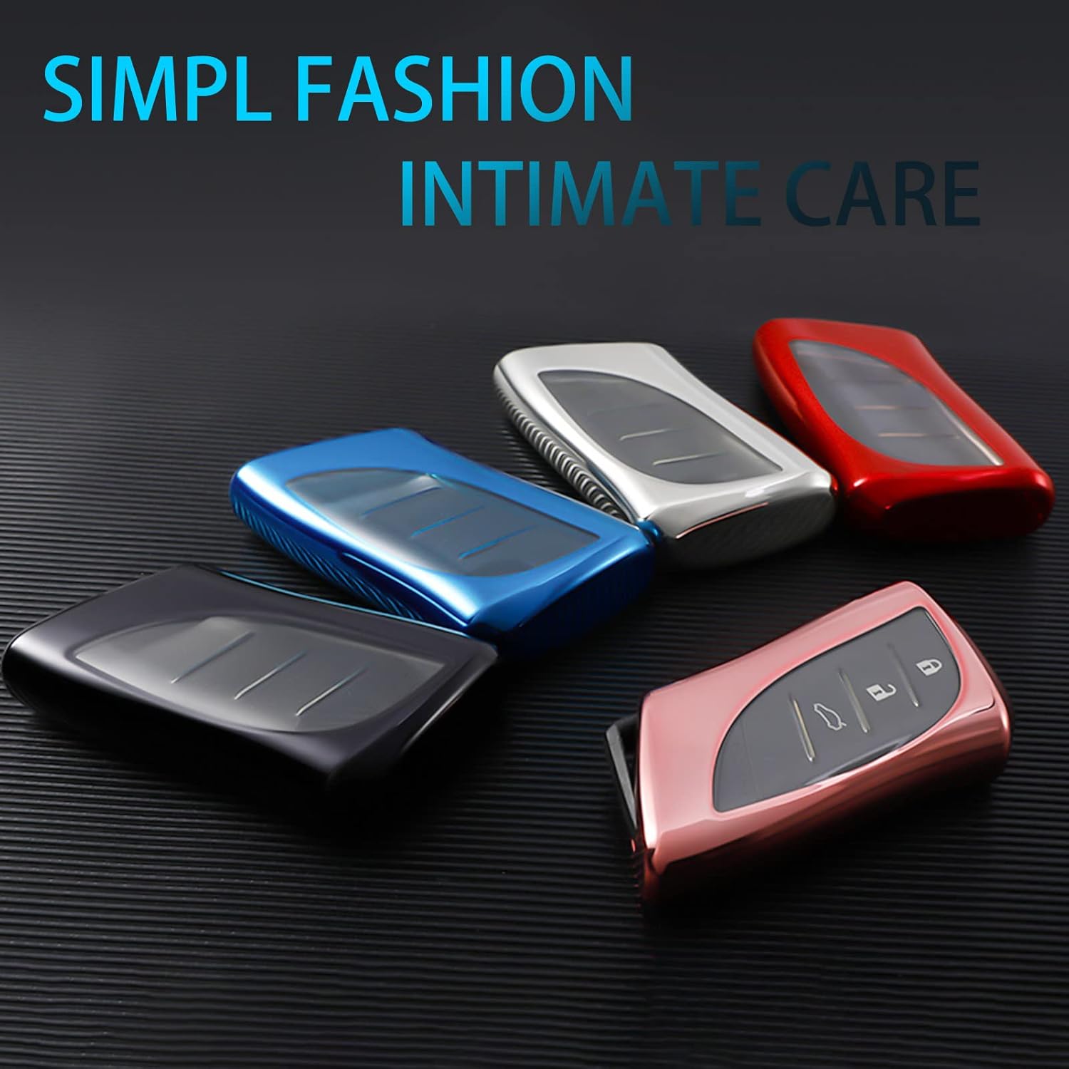 WORCAS Funda para llavero inteligente de TPU suave de alta calidad compatible con Lexus ES350 ES300h UX200 LS500 LS500H LC500 LC500h con control