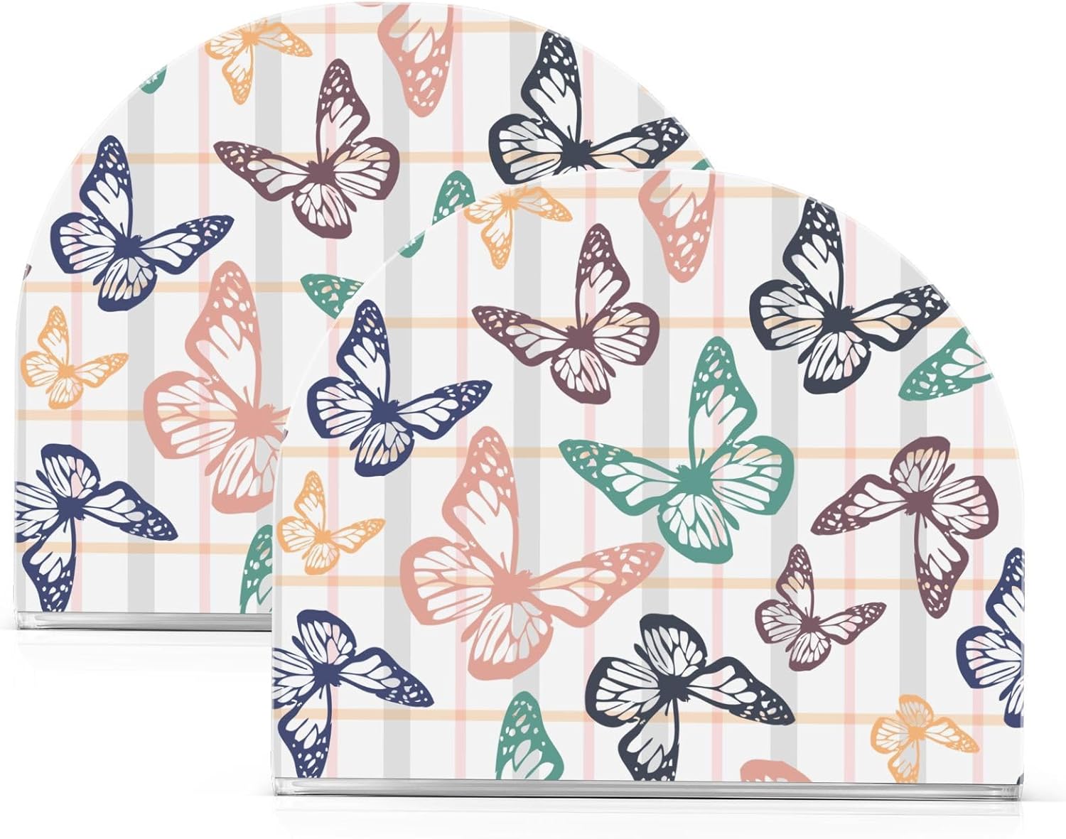 Servilletero de resorte de mariposas para mesa, dispensador de servilletas independiente para cocina, mesa de comedor, soporte dispensador de