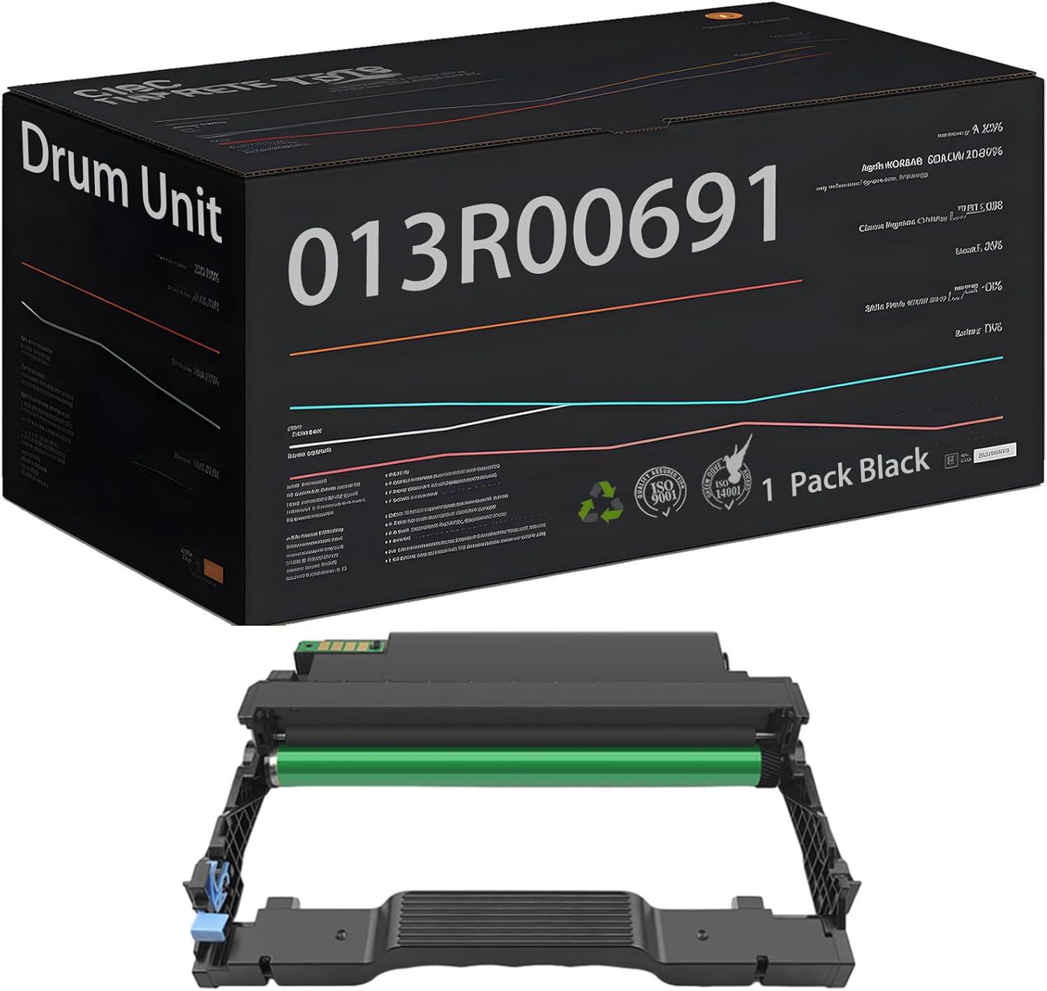 Compatible con unidad de tambor Xerox 013R00691, trabajo de alto rendimiento para impresora Xerox B230 B225 B235, rendimiento estimado de 12500