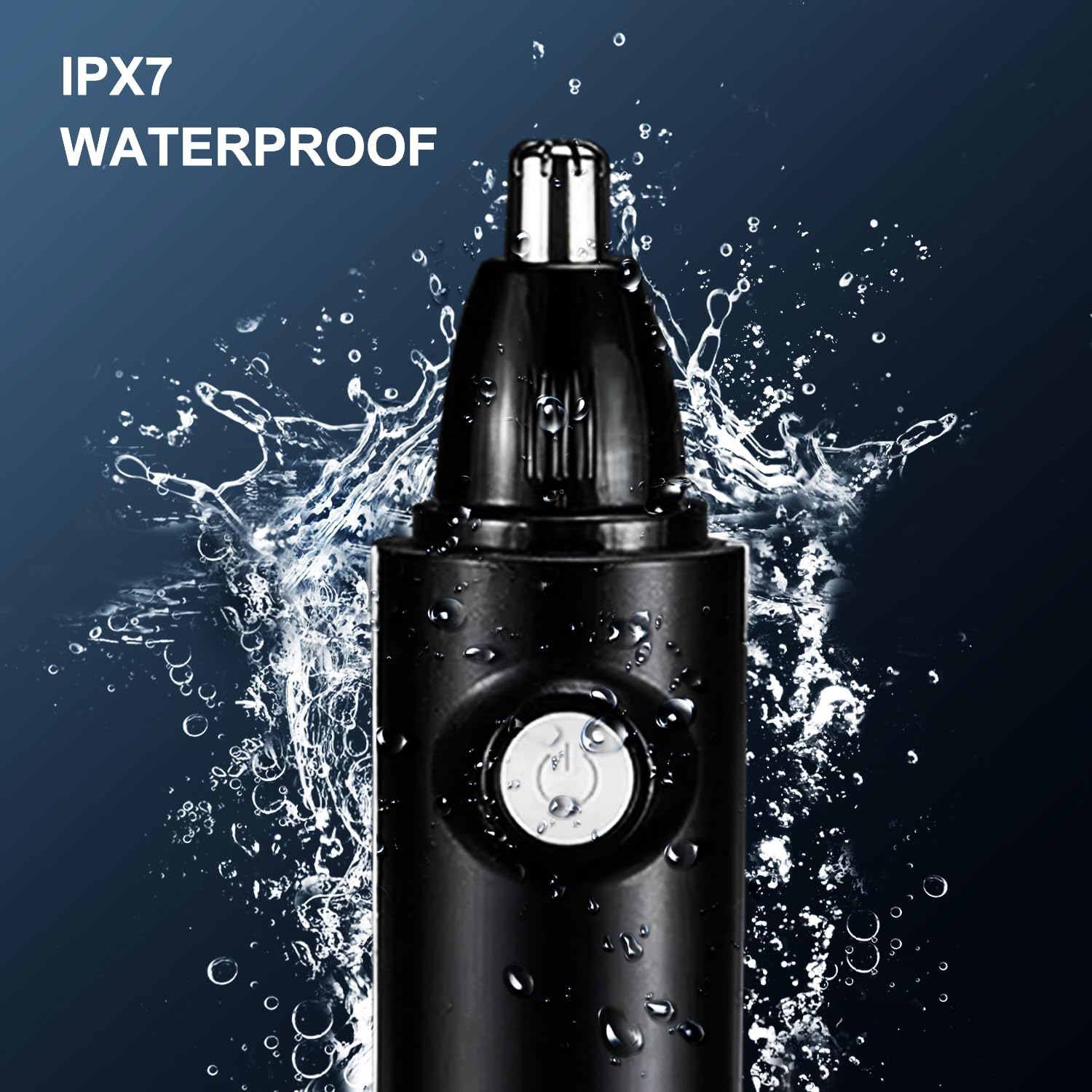 Recortadora de vello de nariz para hombres, recortadora profesional sin dolor de cejas, facial y nariz para hombres y mujeres, IPX7 impermeable,