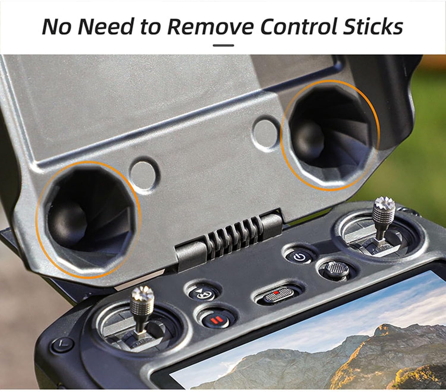 2 en 1 RC Pro Controlador Protector Protector Parasol Parasol Compatible para DJI RC Pro Control Remoto Joysticks Protector para DJI Mavic 3