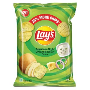 Lay’s Lays American Style Crema y Cebolla Sabor, 1.83 oz, India Lay’s Lays American Style Crema y Cebolla Sabor, 1.83 oz, India