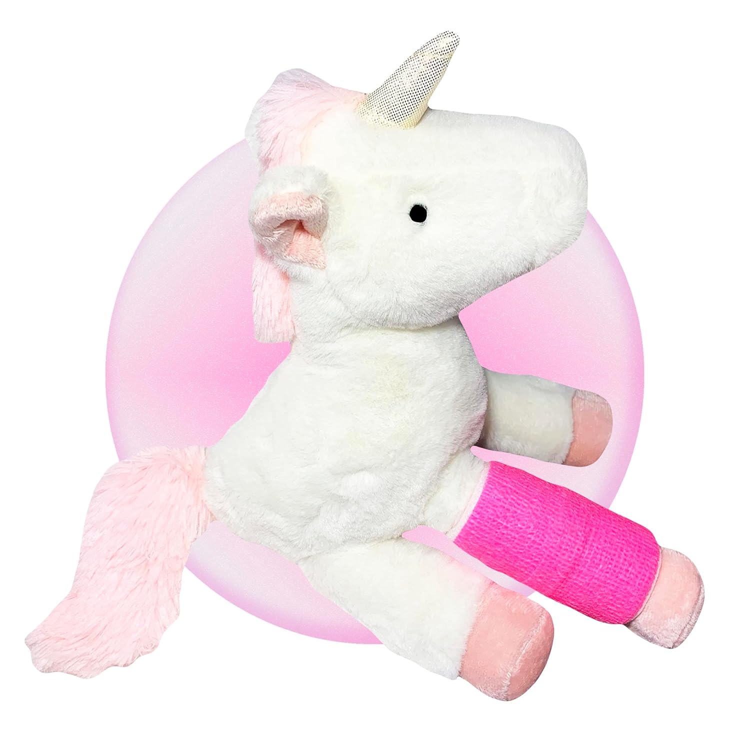 Broken Leg Gift for Kids – Gift Wrapped Ready to go – Broken Bone Unicorn Plush – Gift For Broken Arm – Pick the Cast Color and Location – Stuffed
