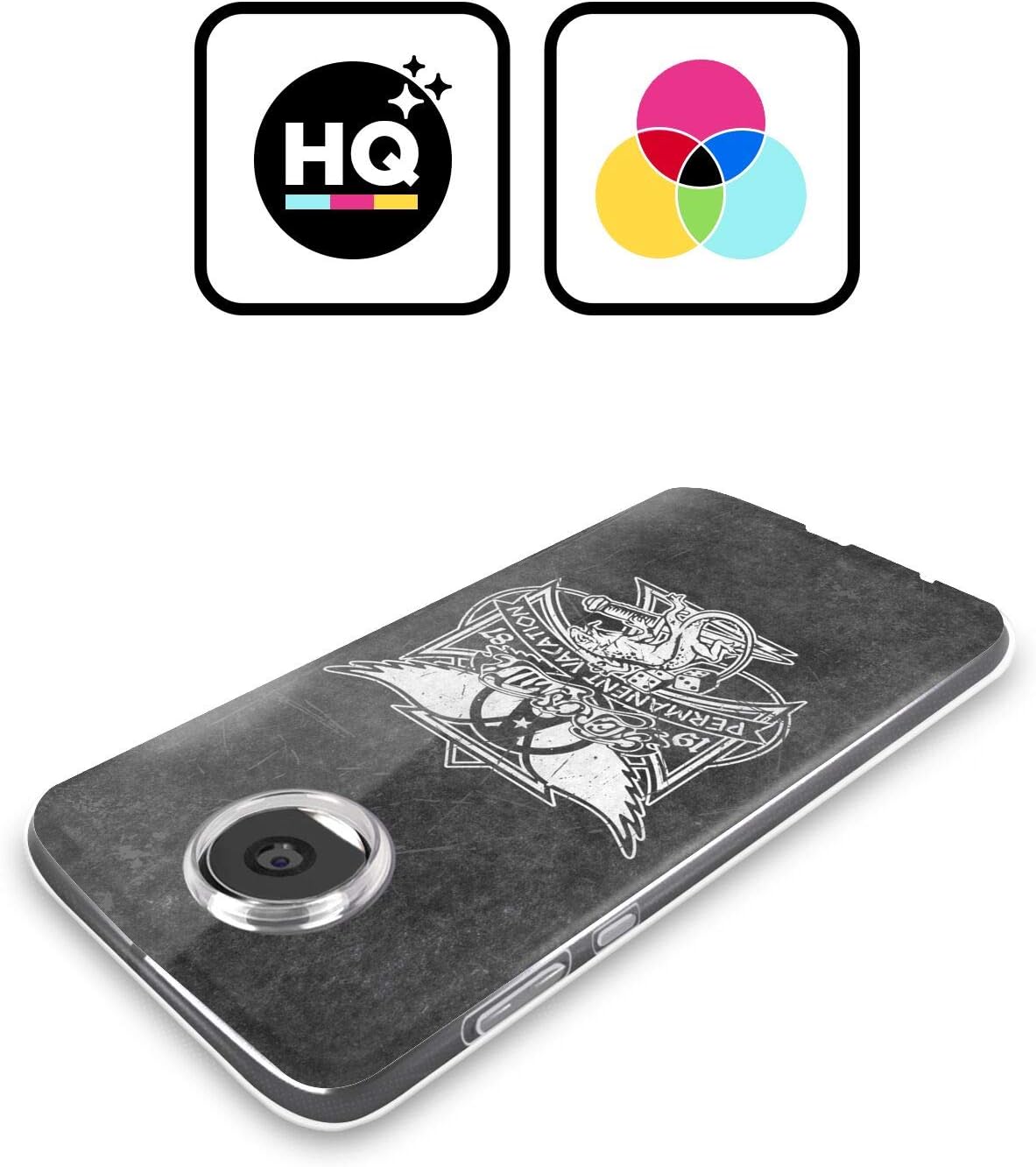 Head Case Designs Officially Licensed Aerosmith 1987 Permanent Vacation Black and White Soft Gel Case Compatible with Motorola Moto G Stylus 5G