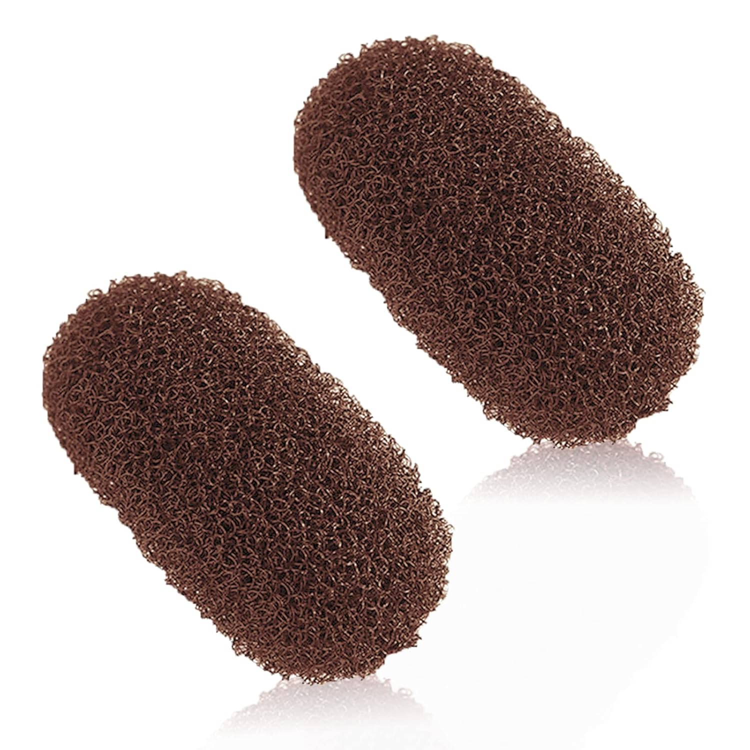 Juego de 2 peines voluminizadores para el cabello, peines Bump It Up, clips de peinado y herramientas de updo para mujeres y niñas (marrón)