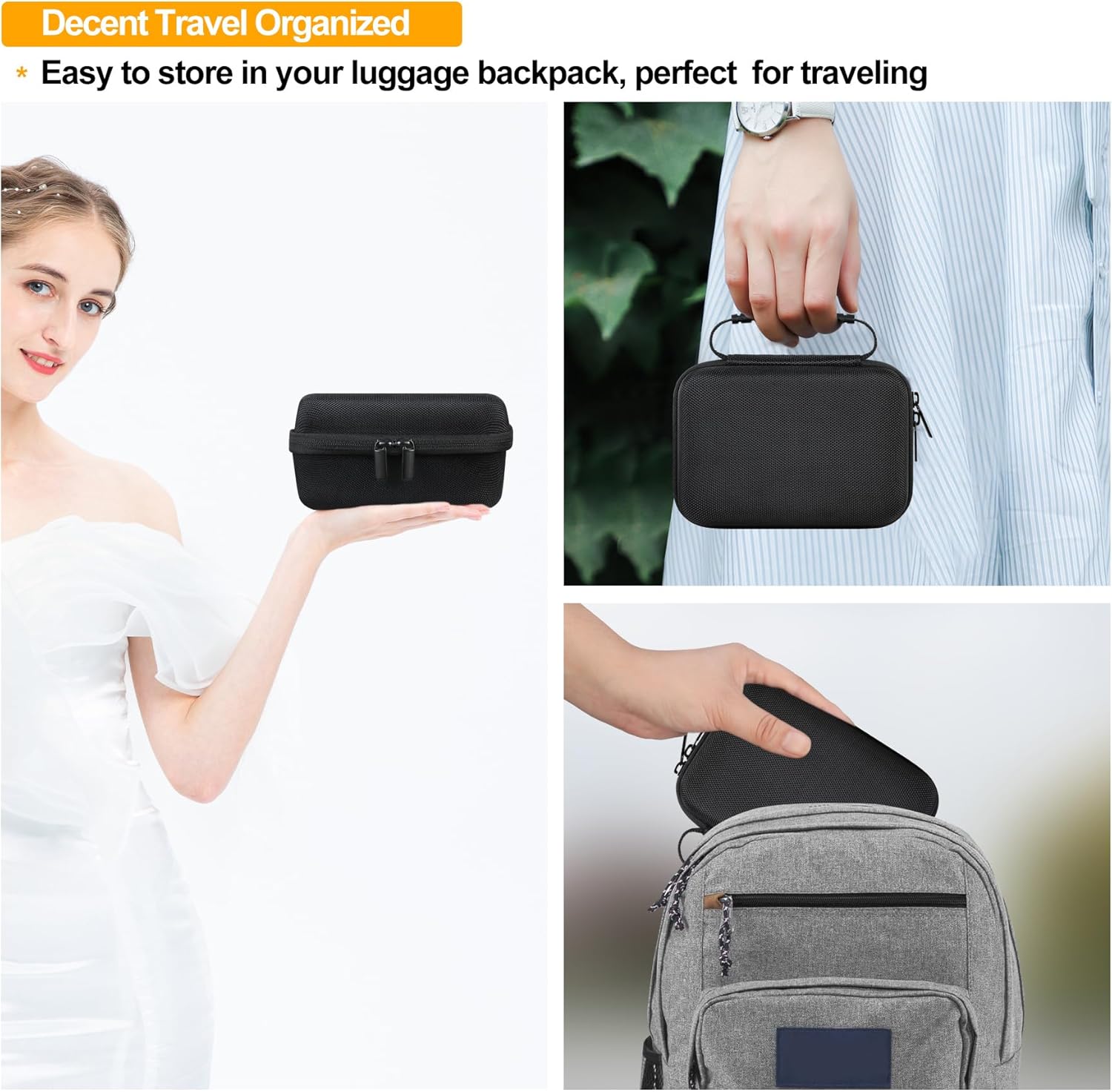 ESOXOFFOREGKTZAnchiooWEEFUN 1080P HD 0 Ink – Estuche de transporte para cámara fotográfica de impresión instantánea, portátil, mini cámara de