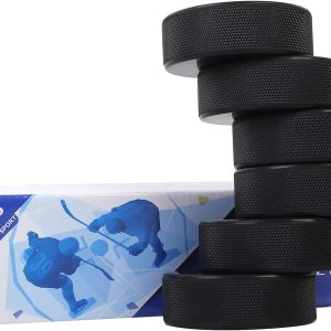 Golden Sport Discos de hockey sobre hielo, reglamento oficial, para práctica y entrenamiento clásico, diámetro 3 pulgadas, grosor de 1 pulgada, 6 Golden Sport Discos de hockey sobre hielo, reglamento oficial, para práctica y entrenamiento clásico, diámetro 3 pulgadas, grosor de 1 pulgada, 6