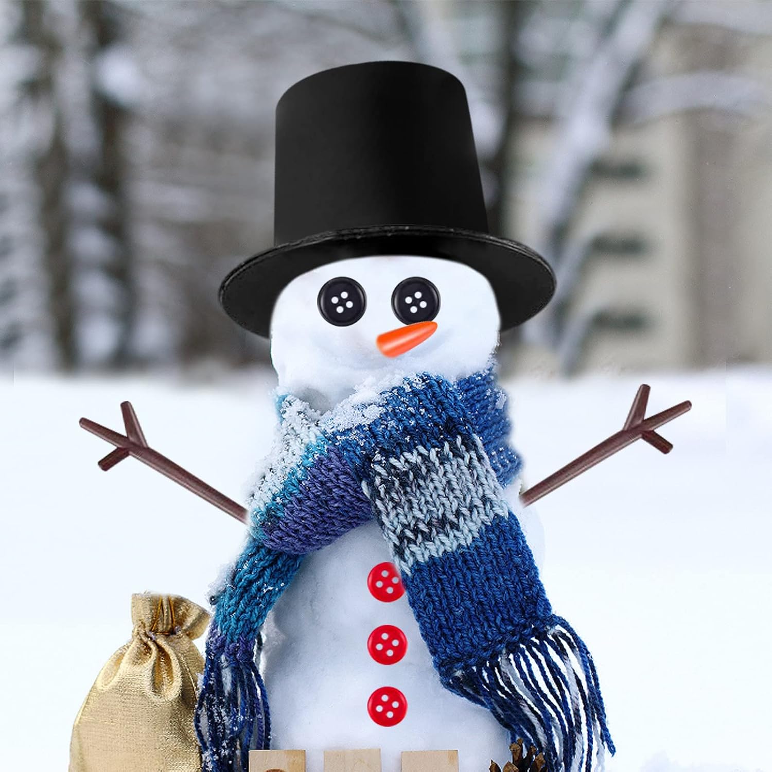 Kit de manualidades de muñeco de nieve de 600 piezas para niños, construye un kit de muñeco de nieve para recuerdos de fiesta, actividades de