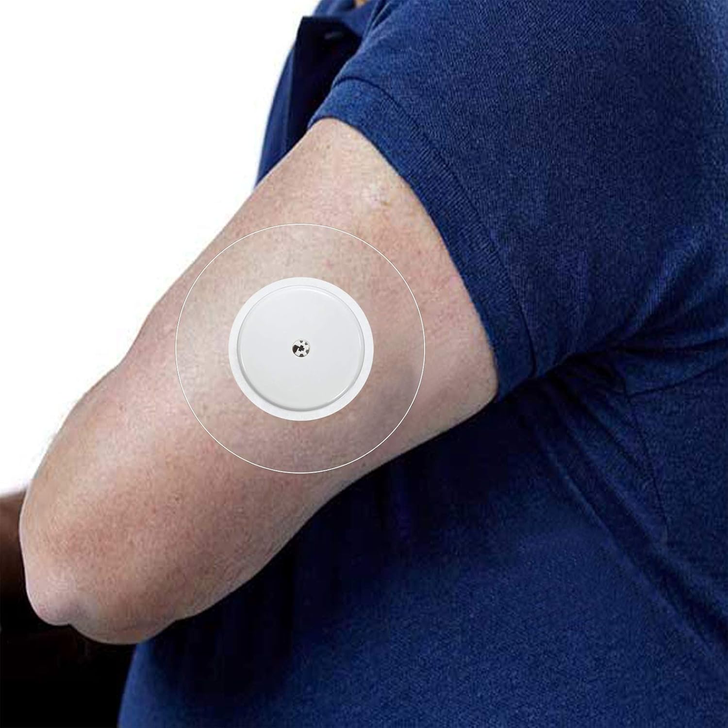 Paquete de 30 adhesivos de protección sin agujeros, parches adhesivos transparentes impermeables precortados para Freestyle Libre, Enlite, Medtronic