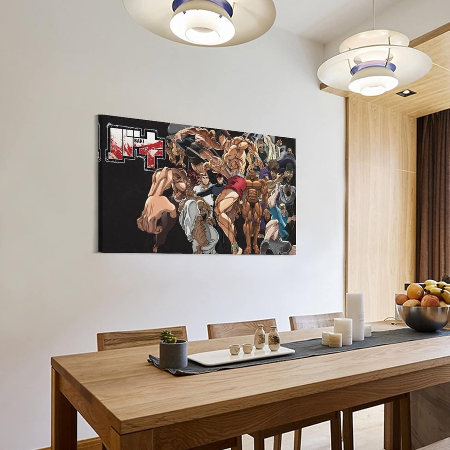 Baki Hanma – Póster de anime para habitación de niños, pósteres geniales para pared, lienzo, decoración de pared, decoración del hogar, decoración