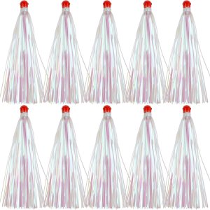 Mylar Flash Teaser Tail Bucktail Fishing Teasers Pesca Cabeza de plantilla con peso, señuelos de pesca, cebo Jig Bullet Sinkers Mylar Flash Faldas Mylar Flash Teaser Tail Bucktail Fishing Teasers Pesca Cabeza de plantilla con peso, señuelos de pesca, cebo Jig Bullet Sinkers Mylar Flash Faldas