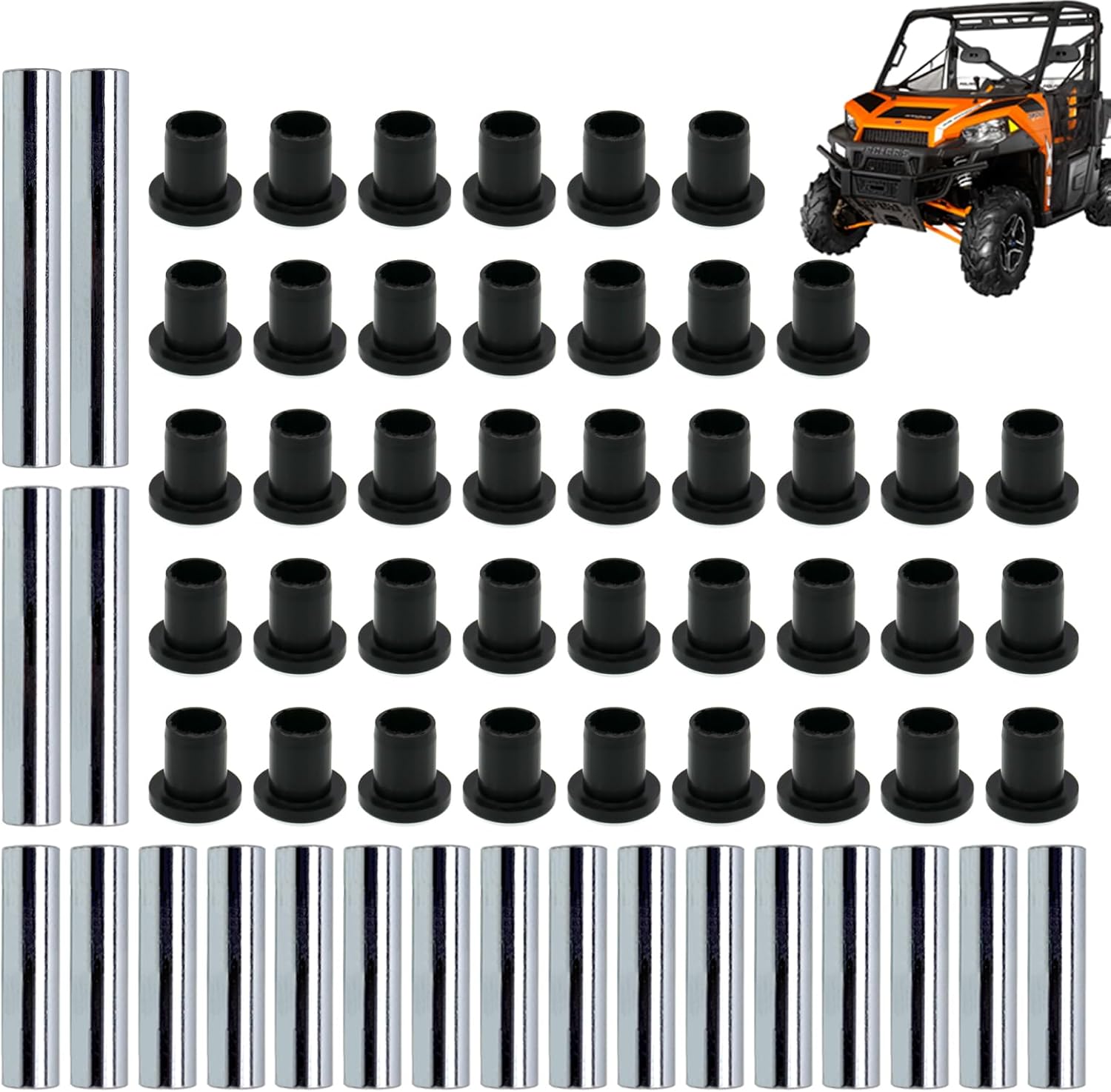 RYANSTAR RACING Kit de reemplazo de buje de brazo de control de brazo A resistente compatible con Polaris Ranger XP 800 2010-2014 reemplaza