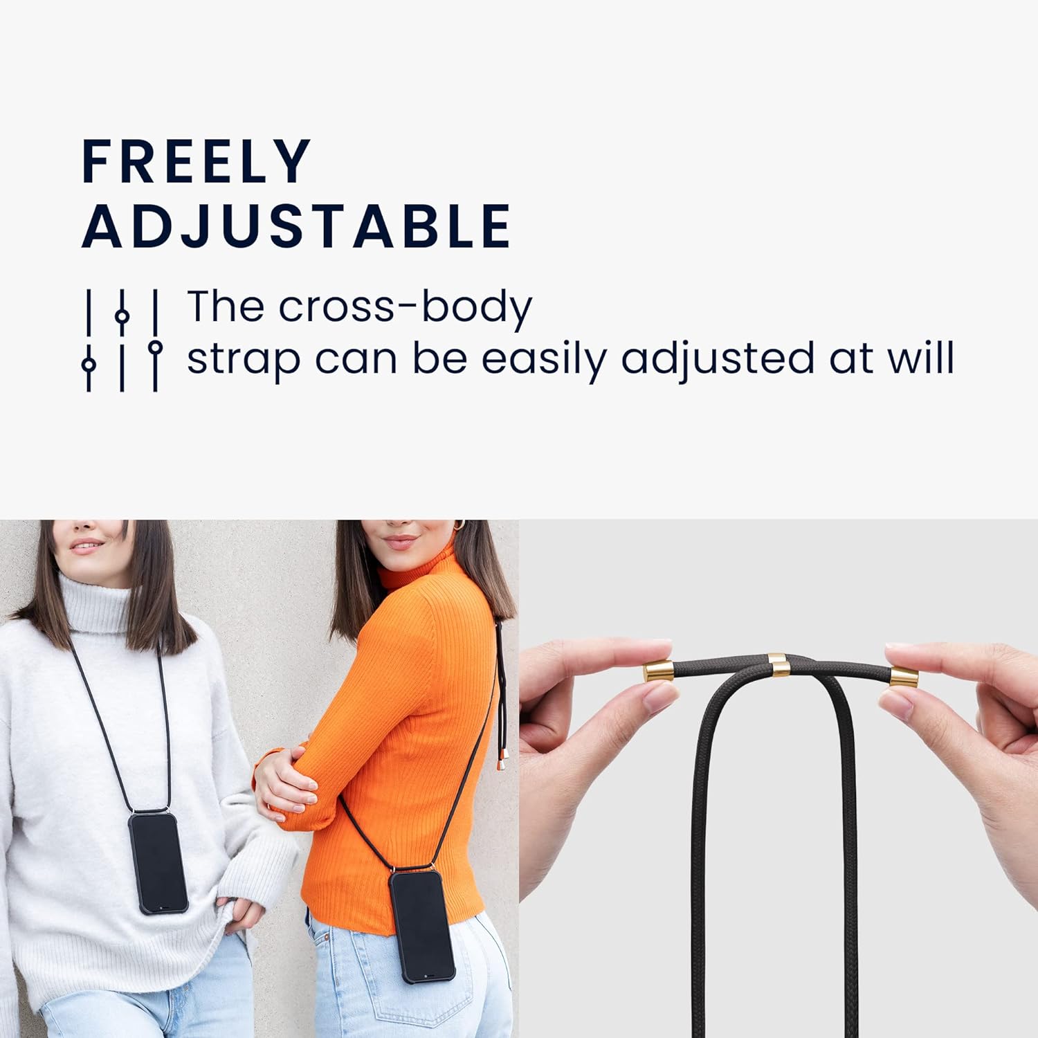 kwmobile Funda cruzada compatible con Xiaomi Poco X3 NFCPoco X3 Pro – Funda de silicona TPU con correa – Lavanda
