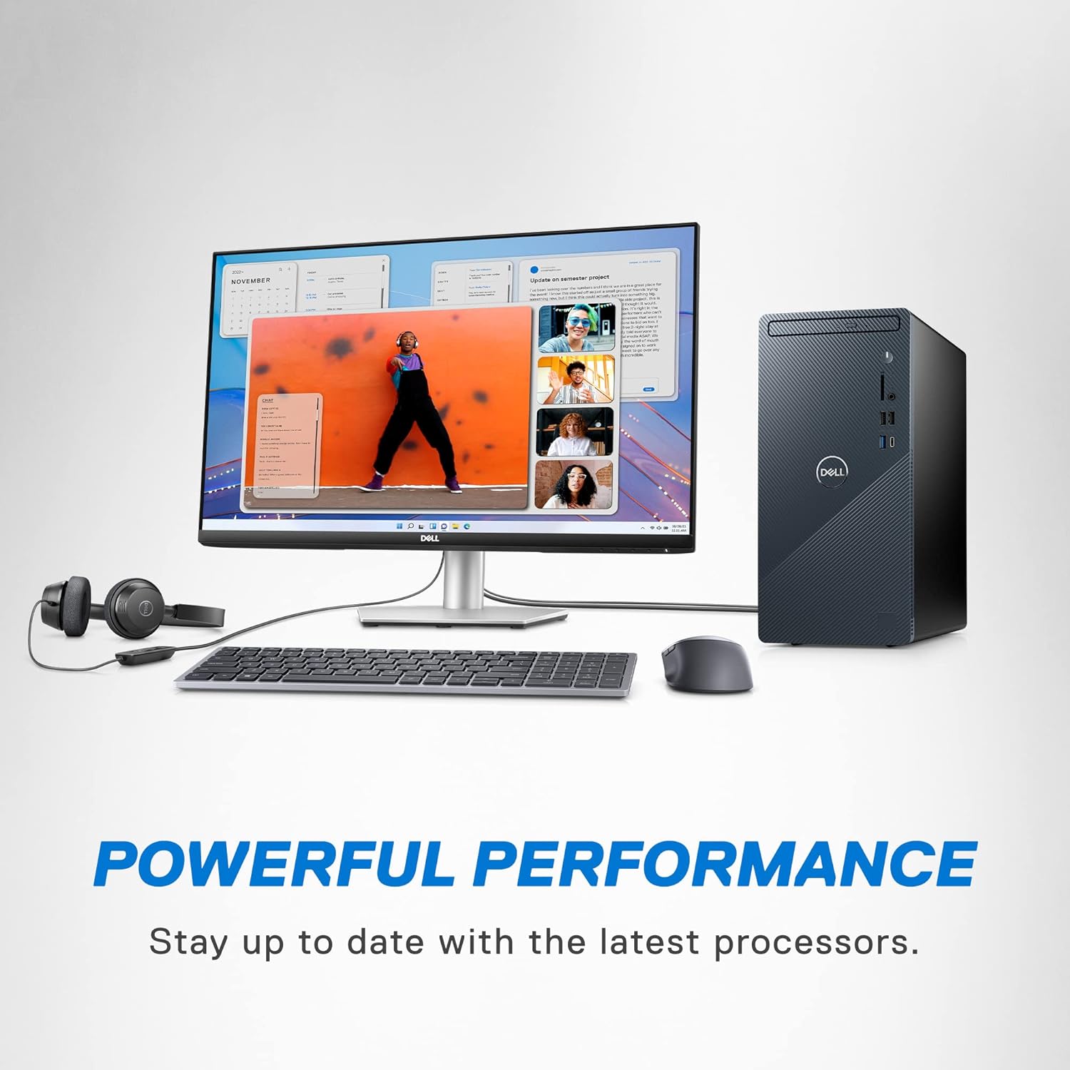 Dell Inspiron 3020 Desktop – Intel Core i7-13700, SSD de 1 TB + disco duro de 1 TB, RAM DDR4 de 16 GB, DVD RW, gráficos Intel UHD 770, Windows 11