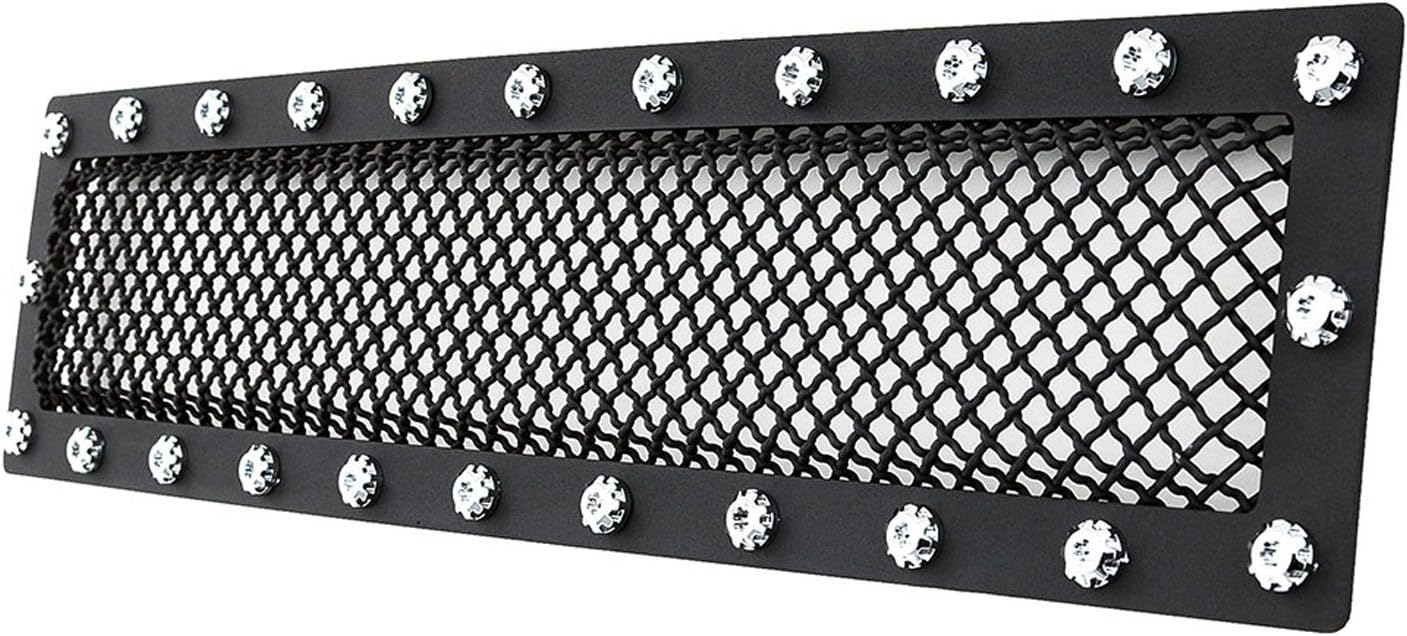 Automotive 46-0744 Rejilla de parachoques de malla de alambre de acero inoxidable negro (Ford F-150 Evolution)