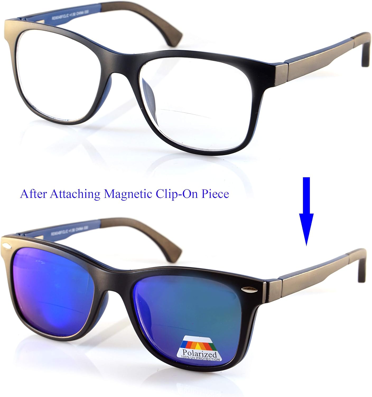 FBL P021 – Lentes de sol polarizados con cierre magnético para hombre