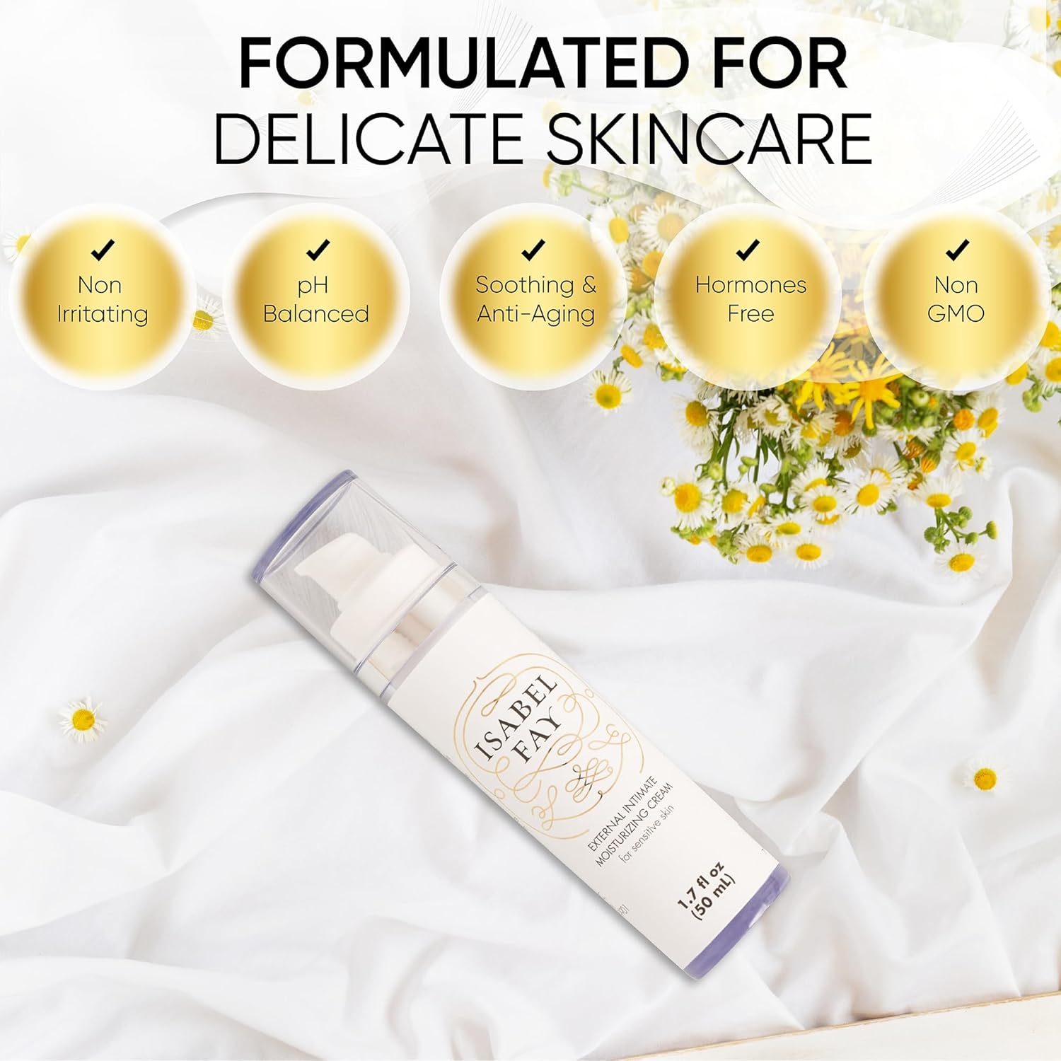 Hidratante vaginal antipicazón para pieles sensibles. No irritante. Sin hormonas. Previene y alivia la sequedad picazón, pellizcos y ardores.