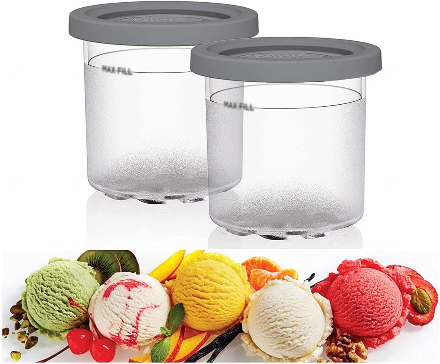 246 Pintas Creami Deluxe, para tazas de Creami Ninja, 16 onzas de creami herméticas, reutilizables para máquina de helados serie NC301 NC300