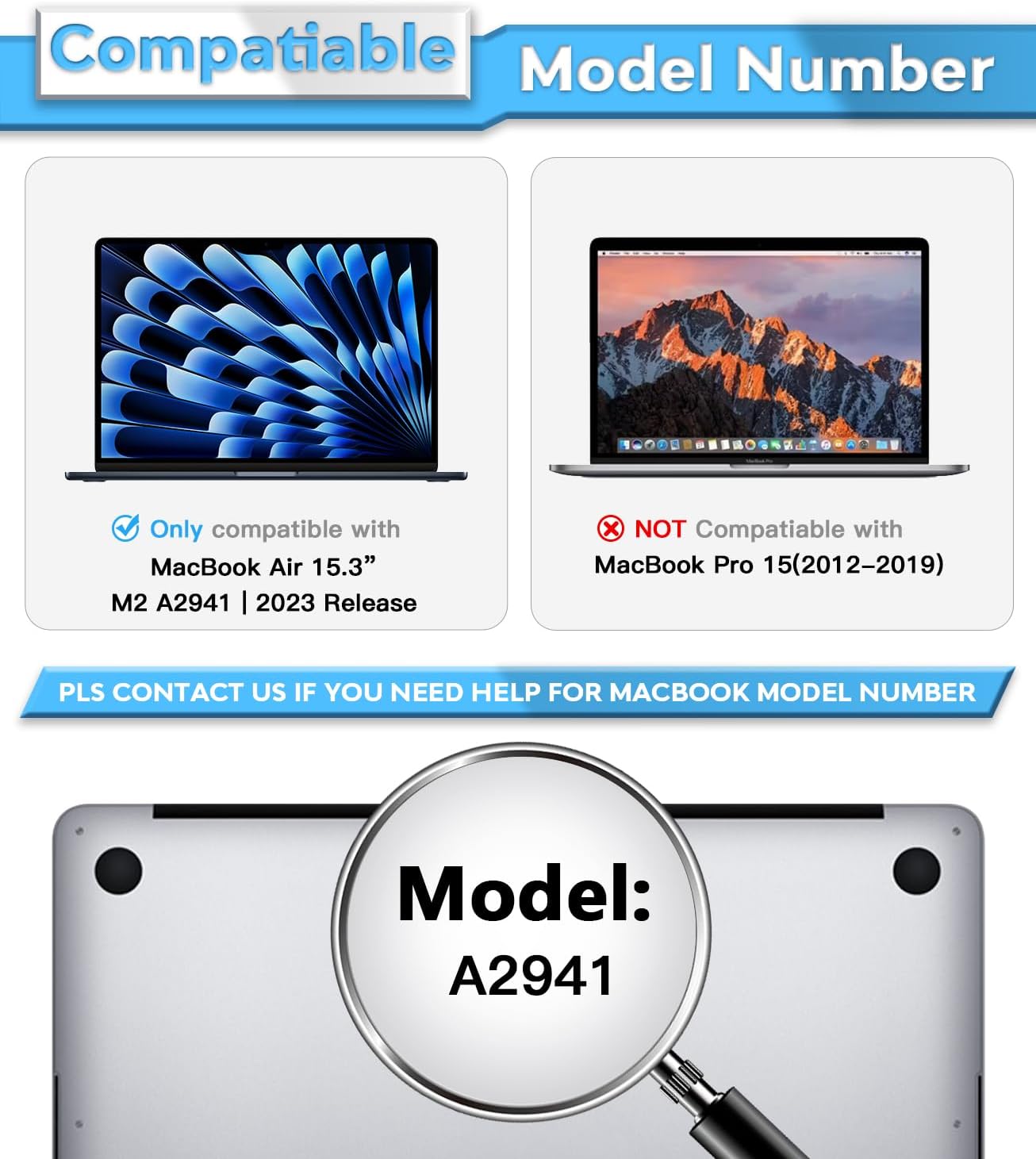 PYS Protector de pantalla para MacBook Air de 15 pulgadas, antiluz azul, protector de pantalla mate extraíble compatible con MacBook Air 20242023 de