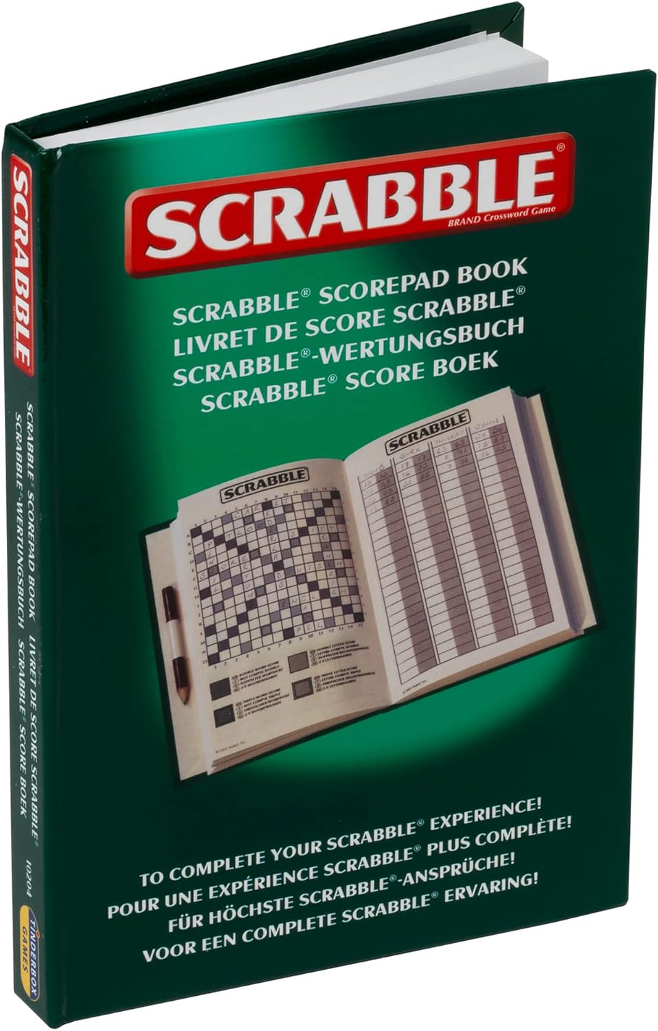 IDEAL Scrabble Libro clásico para completar tu experiencia de Scrabble  Juegos clásicos  Juegos de palabras  para 2-4 jugadores  A partir de 10 años
