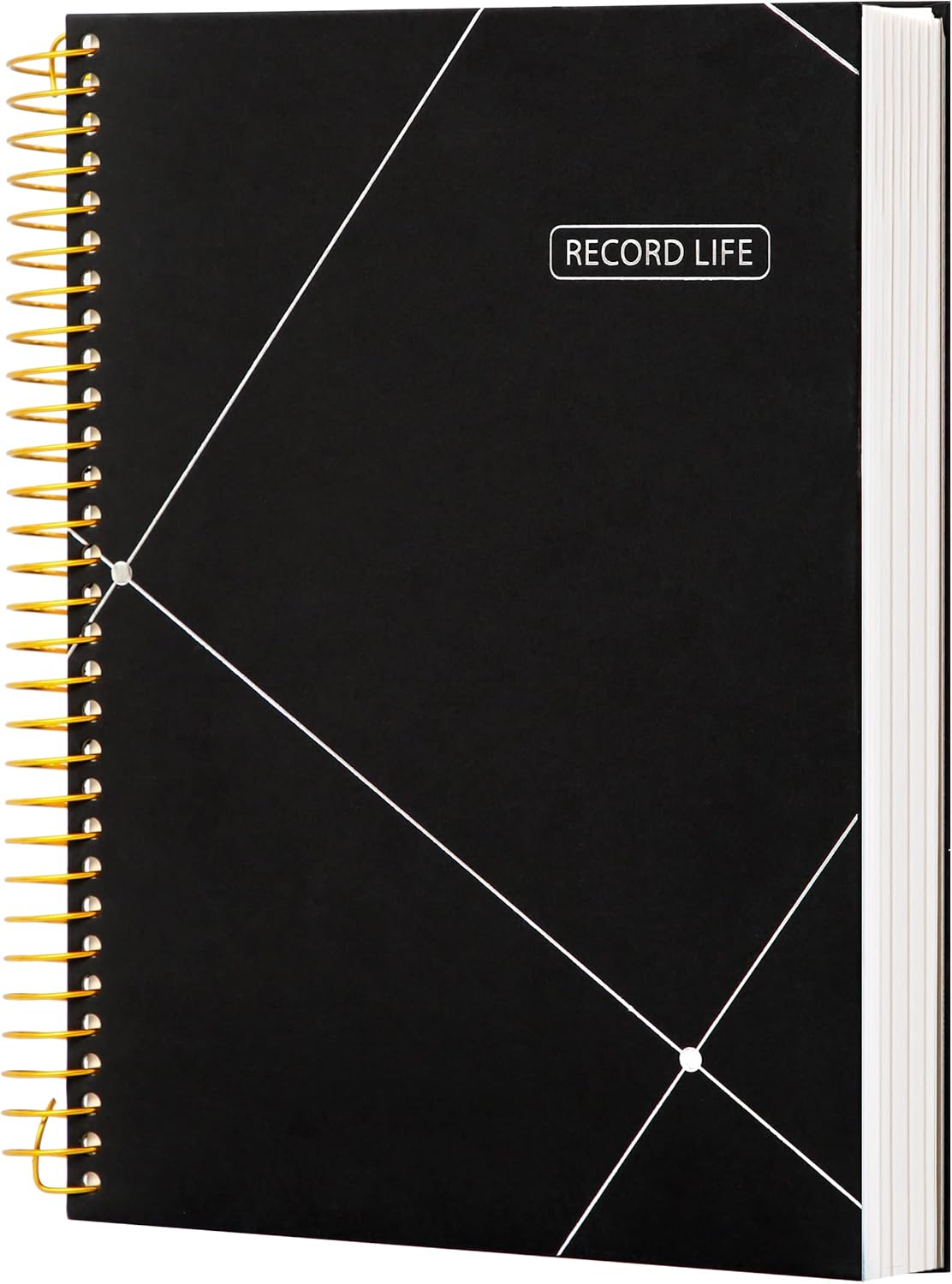 Yoment Cuaderno de papel cuadriculado en espiral de 8 x 10 pulgadas, cuaderno de espiral grande de tapa dura, 300 páginas, cuaderno gráfico,