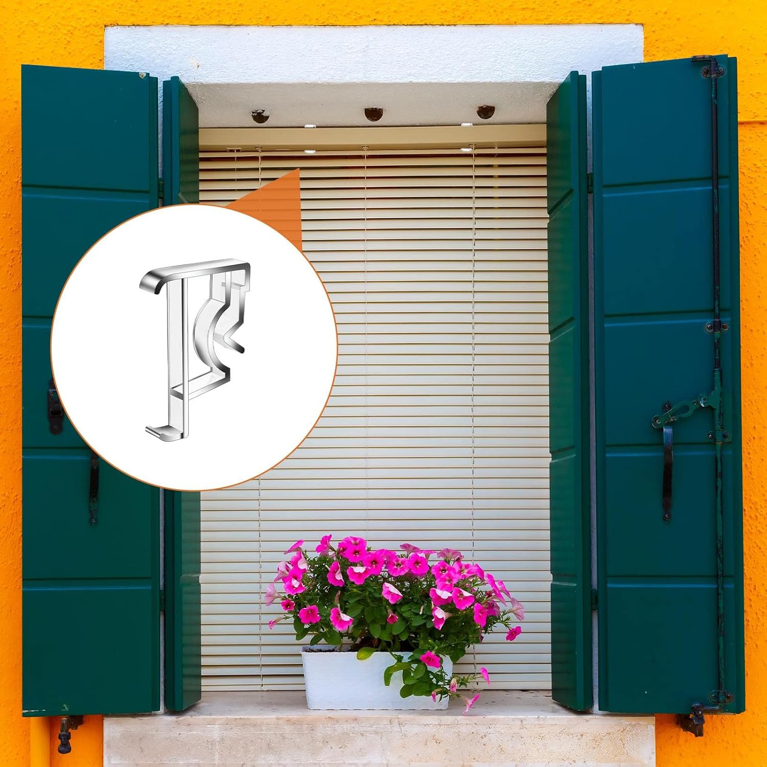 12 clips transparentes para cenefa de 2 pulgadas, clips ocultos para persianas horizontales de repuesto, clips ocultos de plástico para madera o